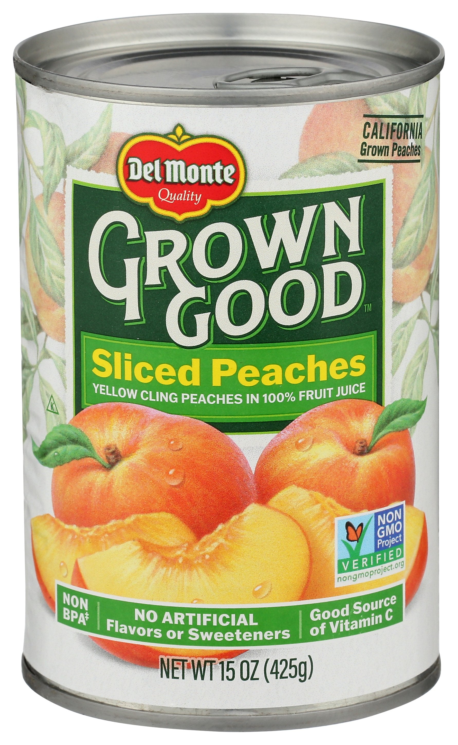 DEL MONTE PEACHES SLICED IN JUICE - Case of 12