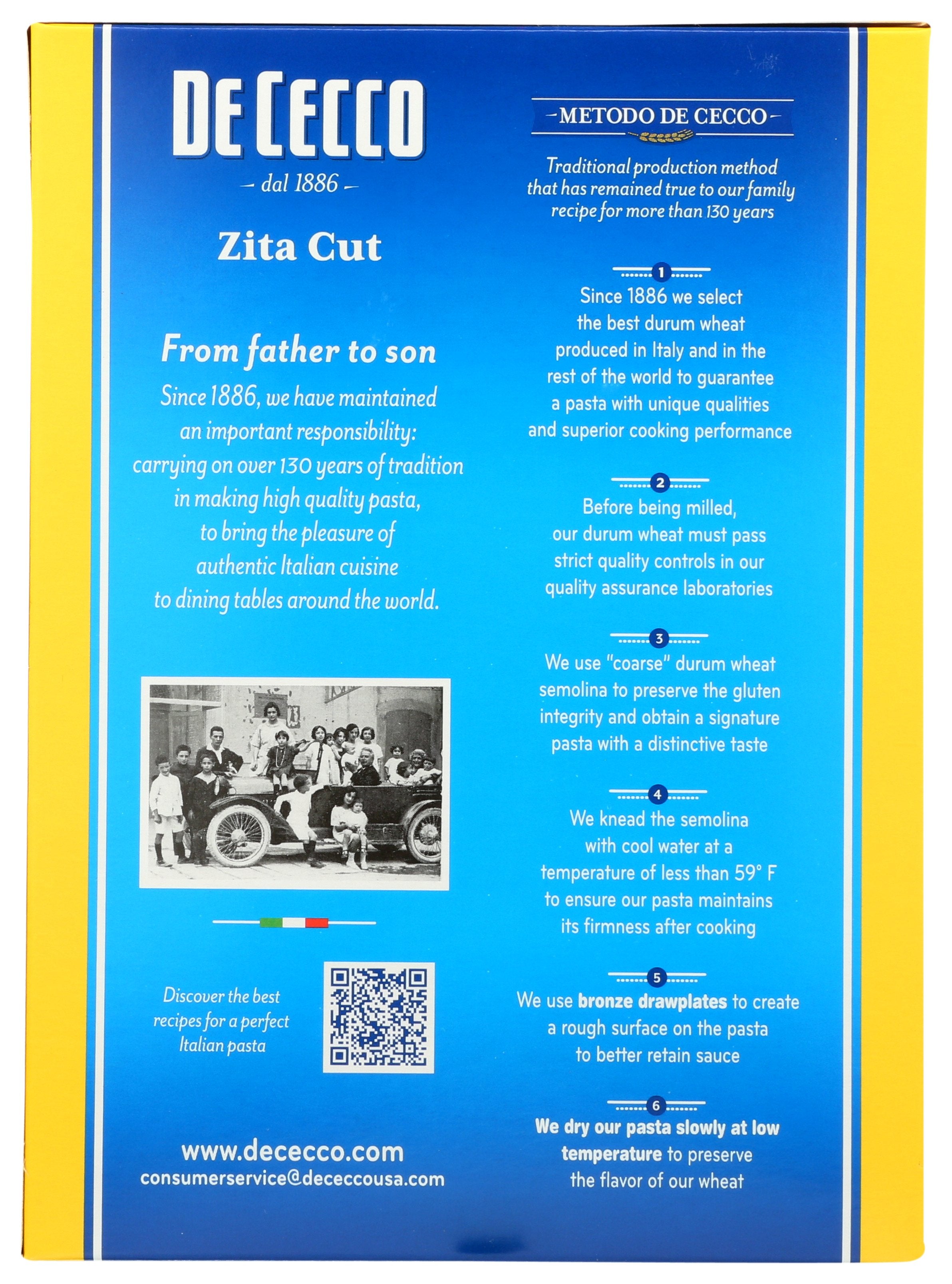 DE CECCO PASTA ZITA CUT - Case of 12