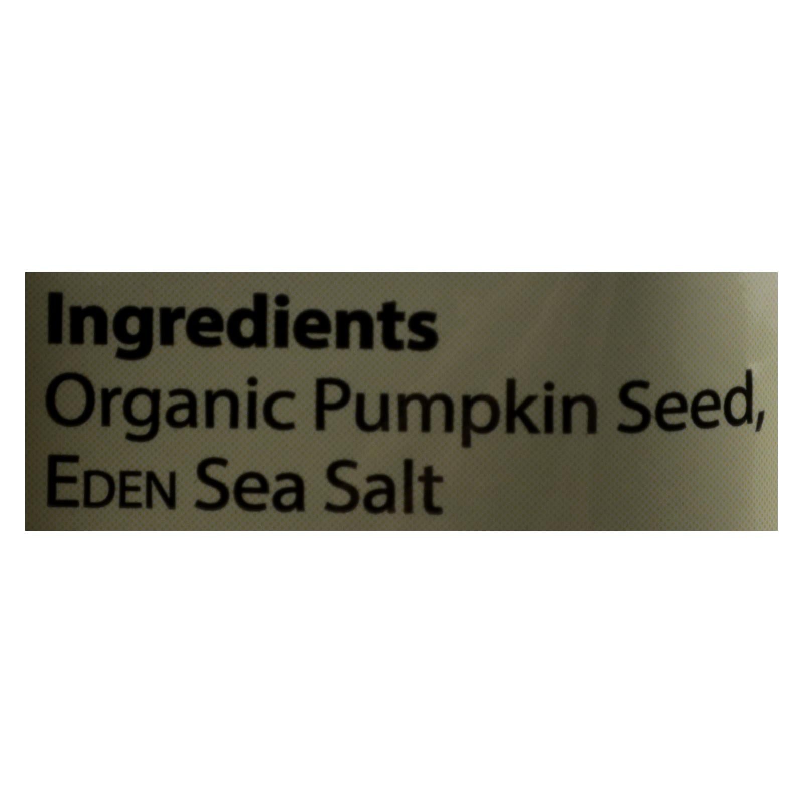 Eden Foods Organic Pocket Snacks - Pumpkin Seeds - Dry Roasted And Salted - 1 Oz - Case Of 12