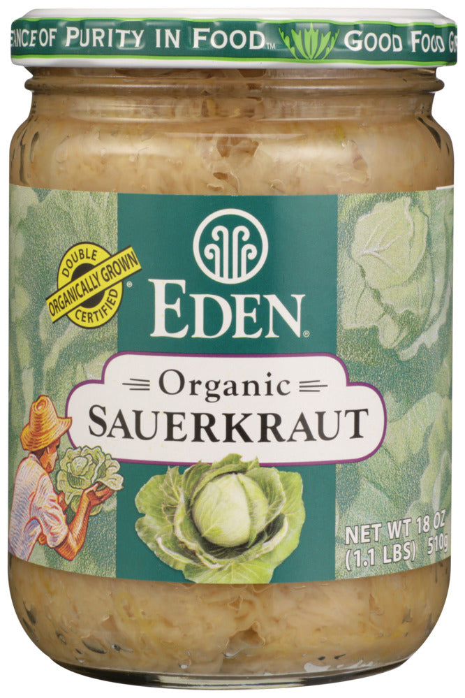 Eden Foods Organic Sauerkraut - Case of 12 - 18 oz