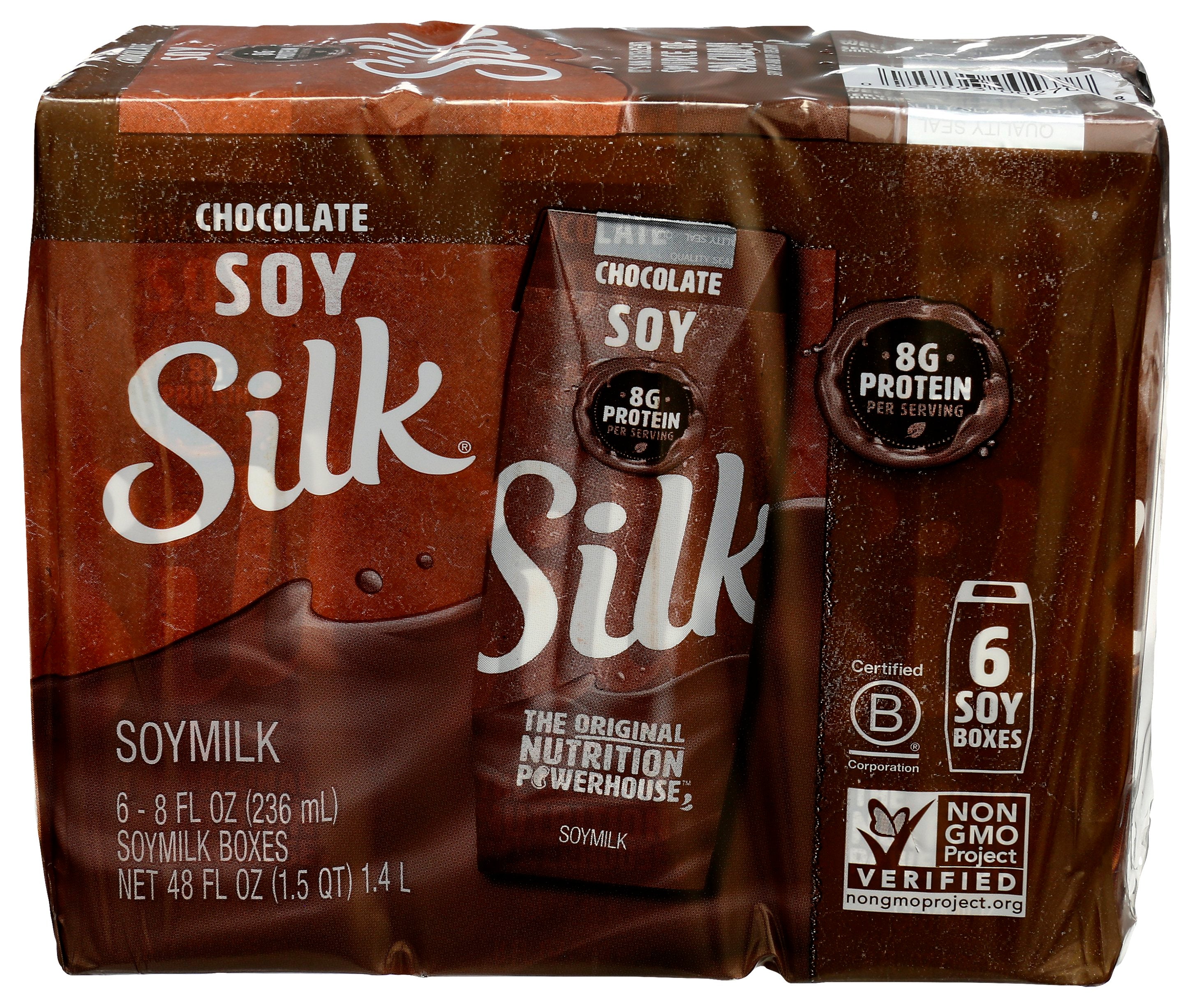 SILK SOYMILK 6PK CHOC - Case of 3