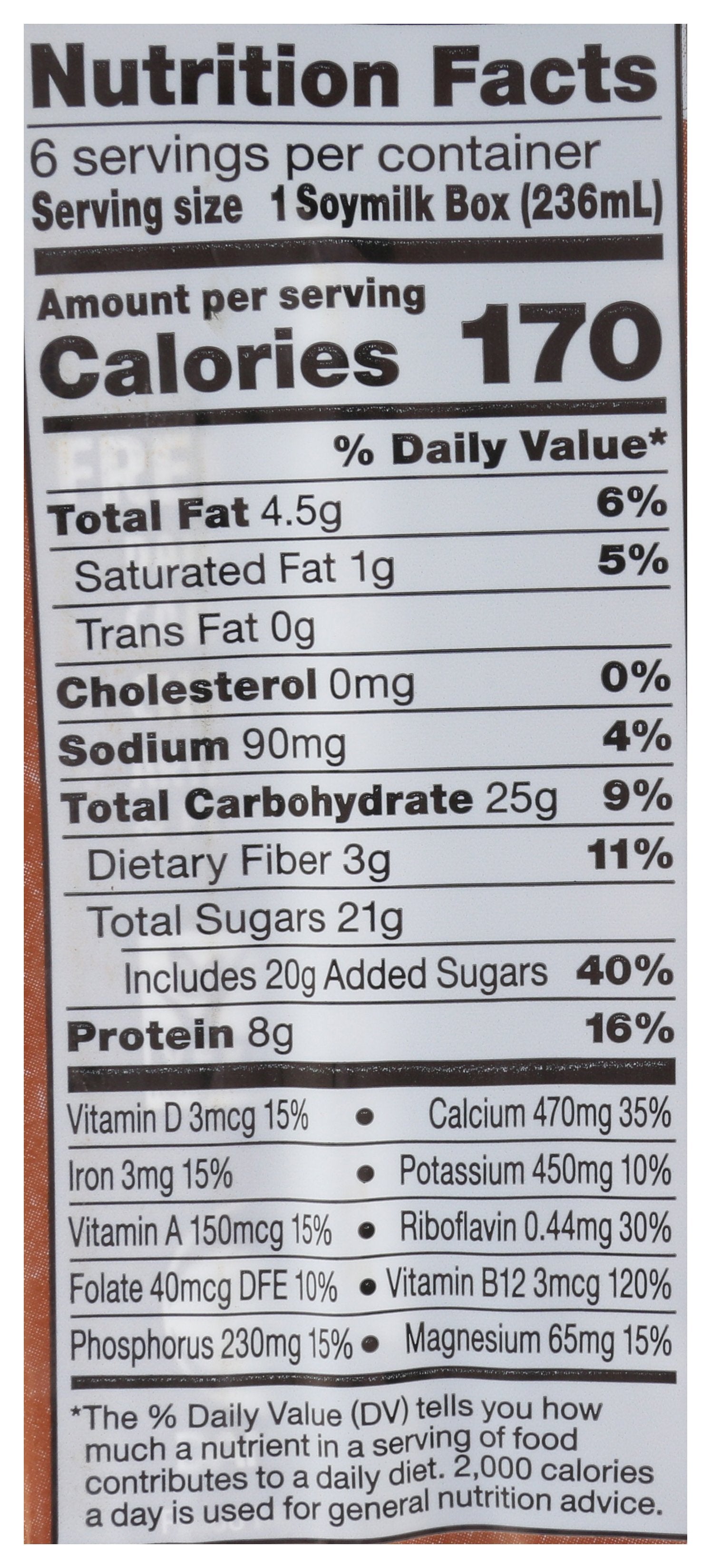 SILK SOYMILK 6PK CHOC - Case of 3