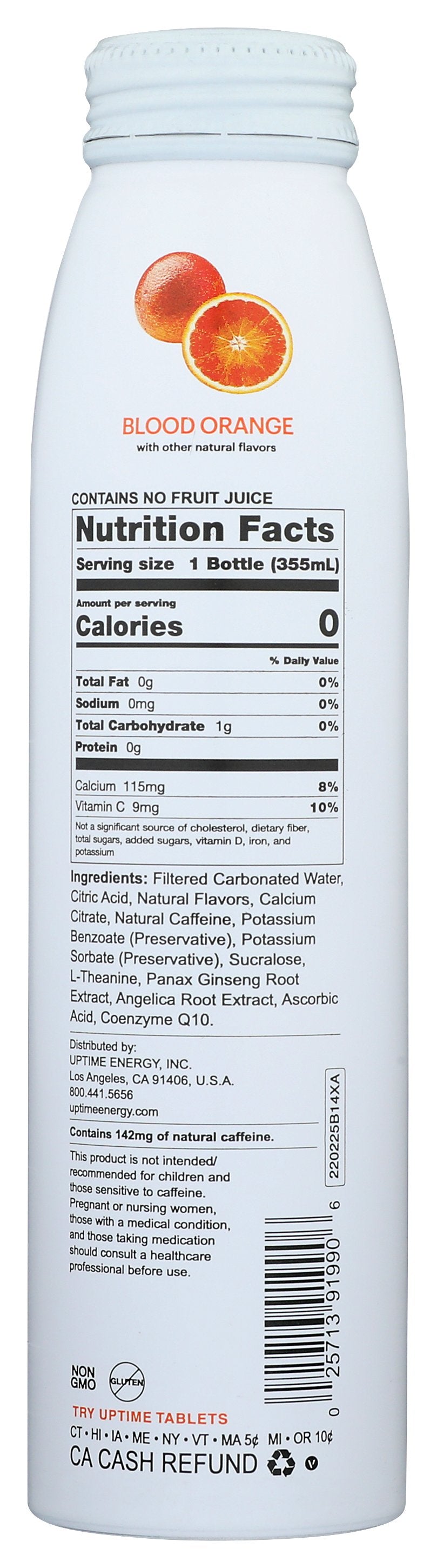 UPTIME BEV ENERGY BLD ORANGE SF - Case of 12