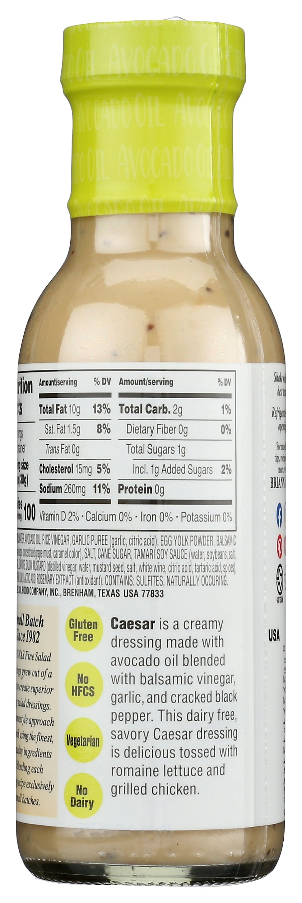 BRIANNAS DRSSNG CAESAR W AVOCADO - Case of 6