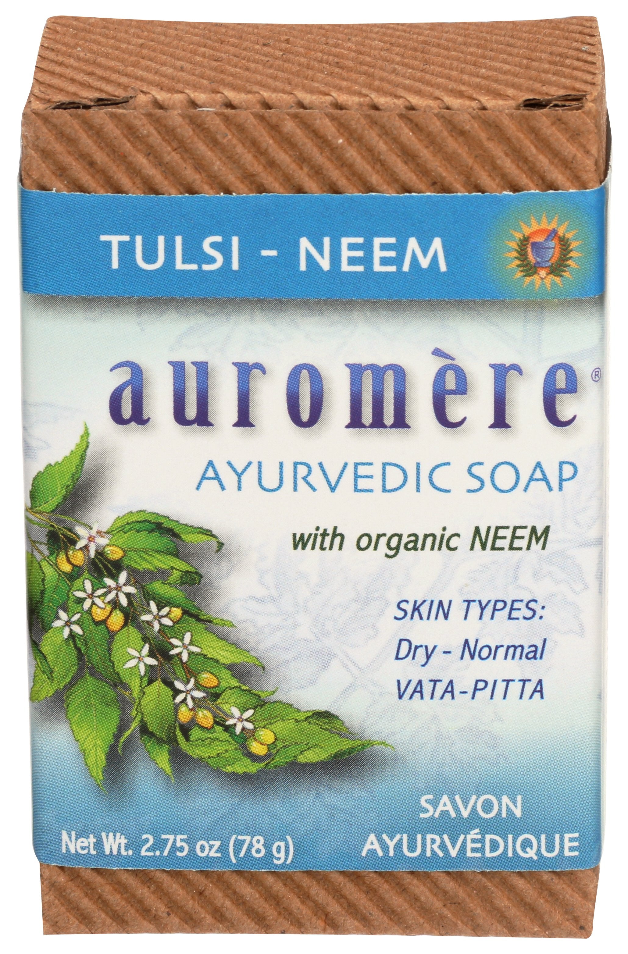 AUROMERE SOAP BAR TULSI NEEM - Case of 3