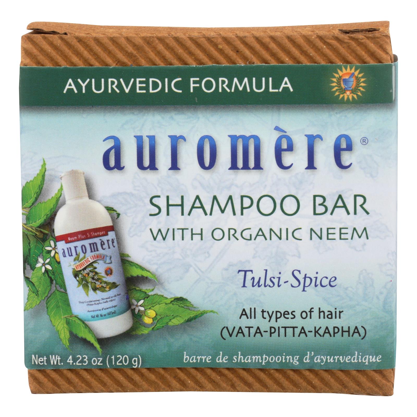 Auromere Shampoo - Tulsi-Spice Eco-Friendly Non-Gmo Vegan/Cruelty-Free - Case of 1 - 4.23 oz.