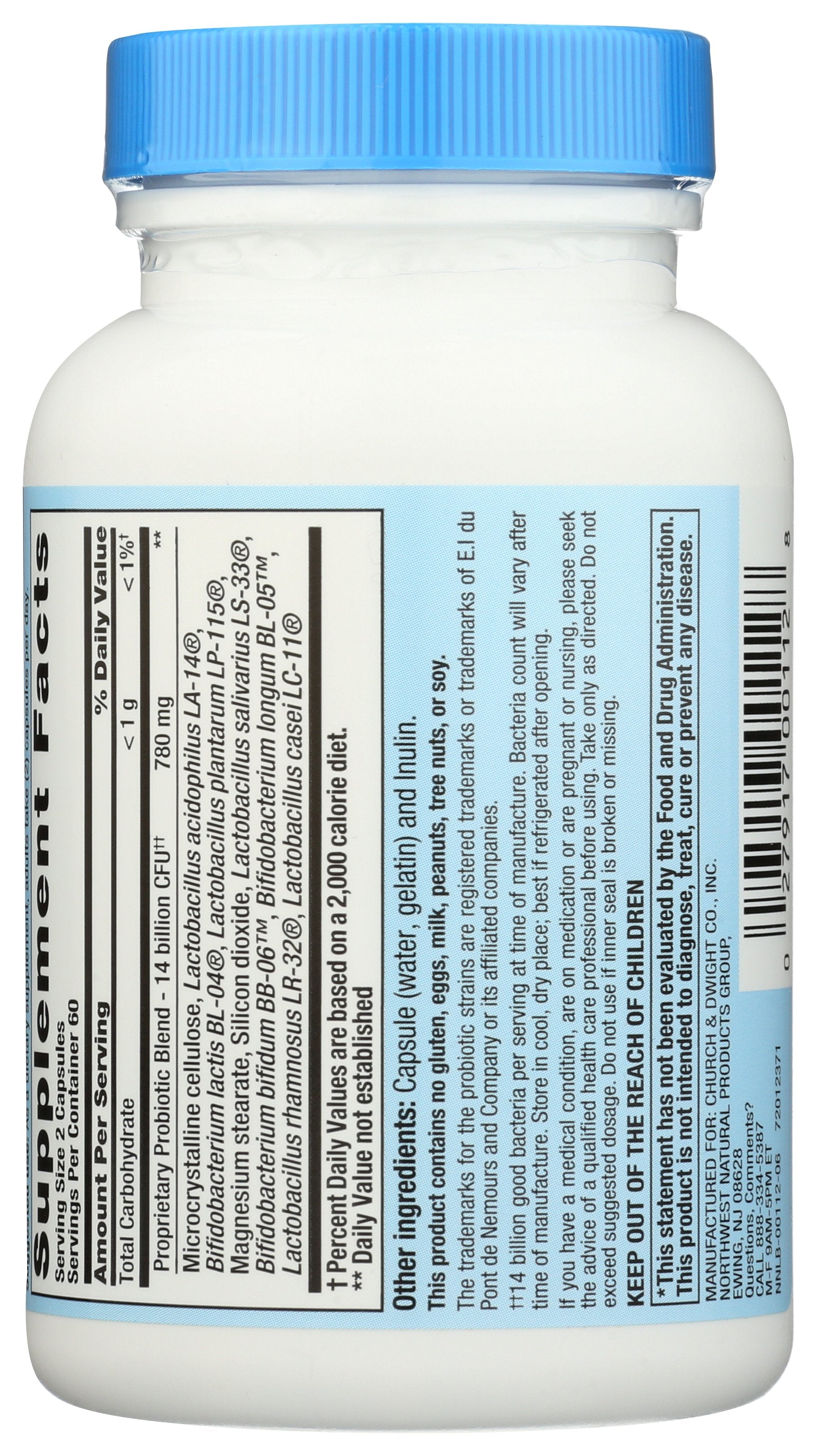 NUTRITION NOW PB8 ACIDOPHILUS [PROBIOTIC - 120 CP]