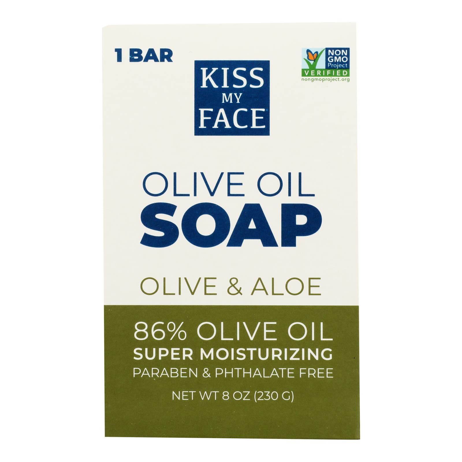 Kiss My Face Bar Soap Olive and Aloe - 8 oz
