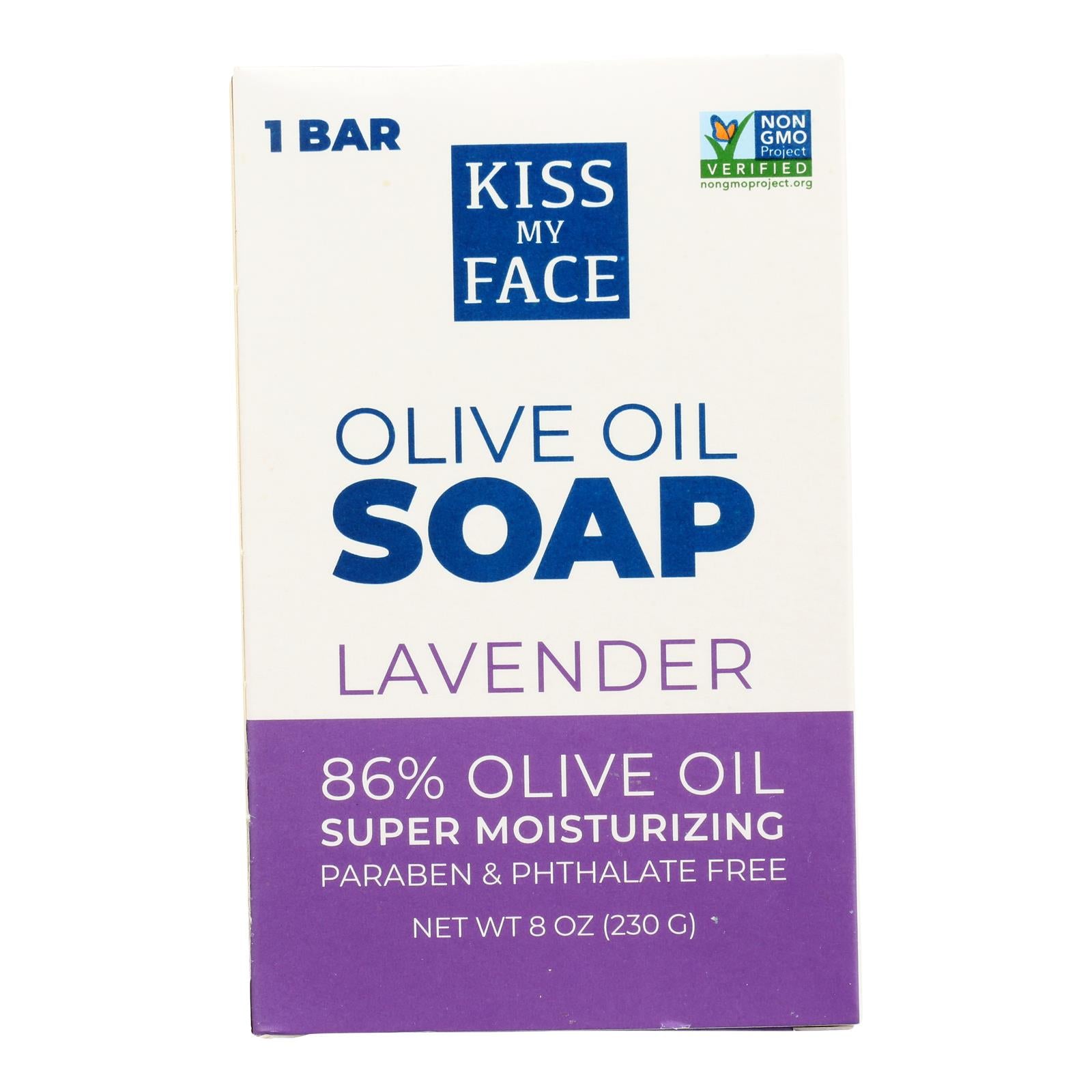 Kiss My Face Bar Soap Olive and Lavender - 8 oz
