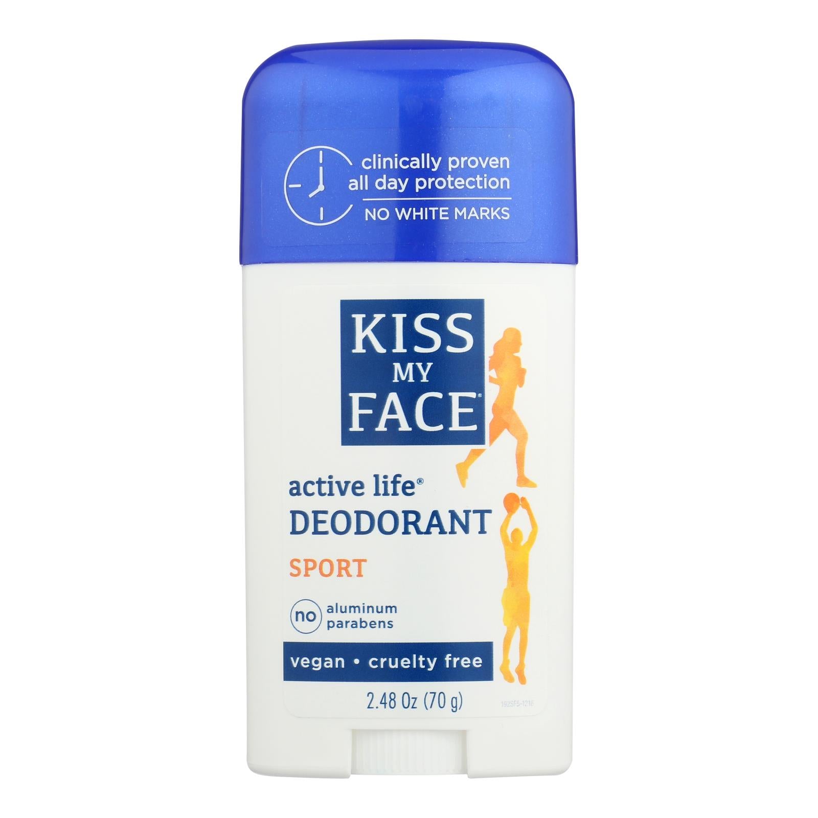 Kiss My Face Deodorant Active Life Sport Aluminum Free - 2.48 oz