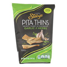 Load image into Gallery viewer, Stacy&#39;s Pita Chips Perfectly Thymed Pita Crisps - Case Of 8 - 6.75 Oz.