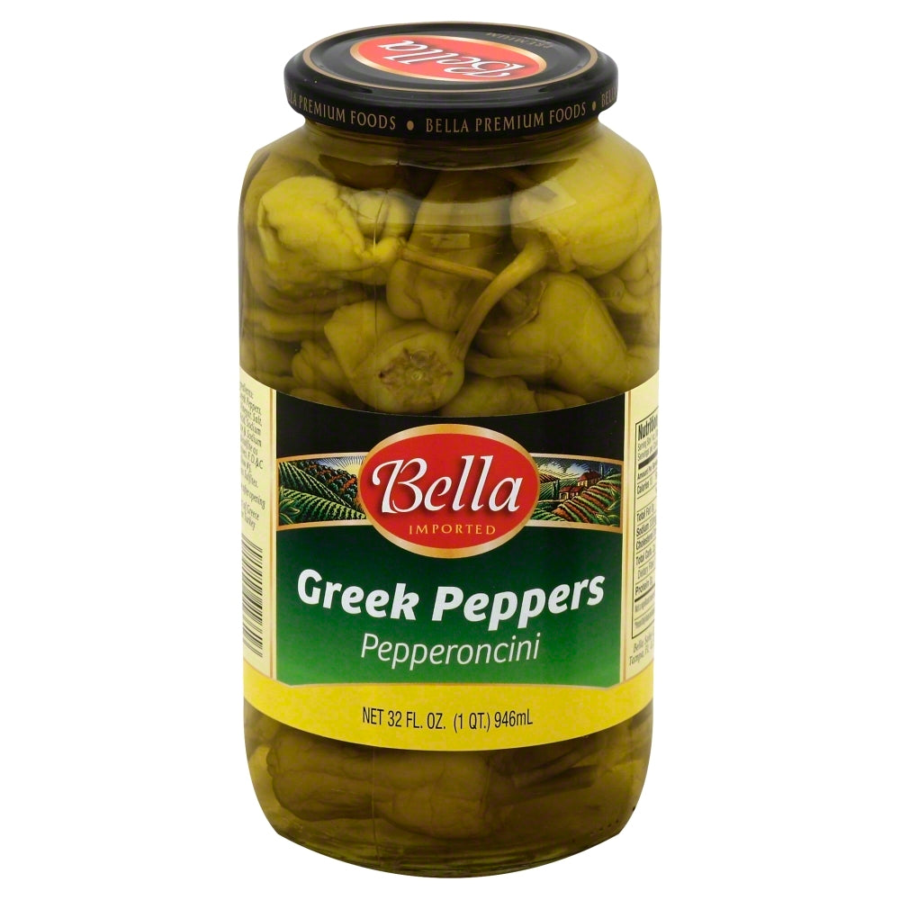 Bella Pepperoncini Greek Peppers - Case of 6 - 32 fl oz