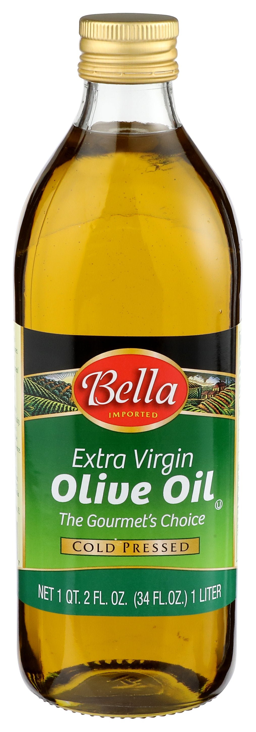 BELLA OIL OLIVE XVRGN - Case of 6 [BELLA IMPORTED - EXTRA VIRGIN OLIVE OIL - 34 FLUID OUNCE - 34 OZ]