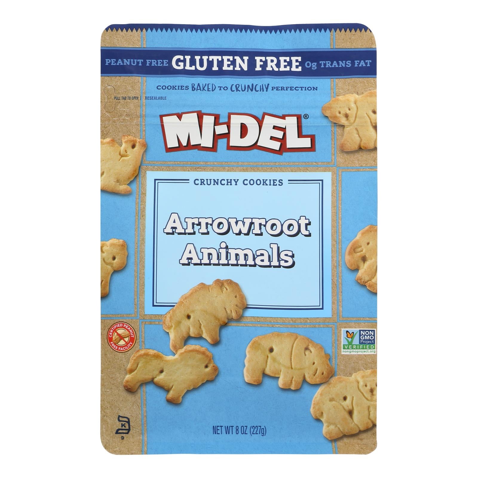 Midel Cookies - Arrowroot Animal - Case Of 8 - 8 Oz