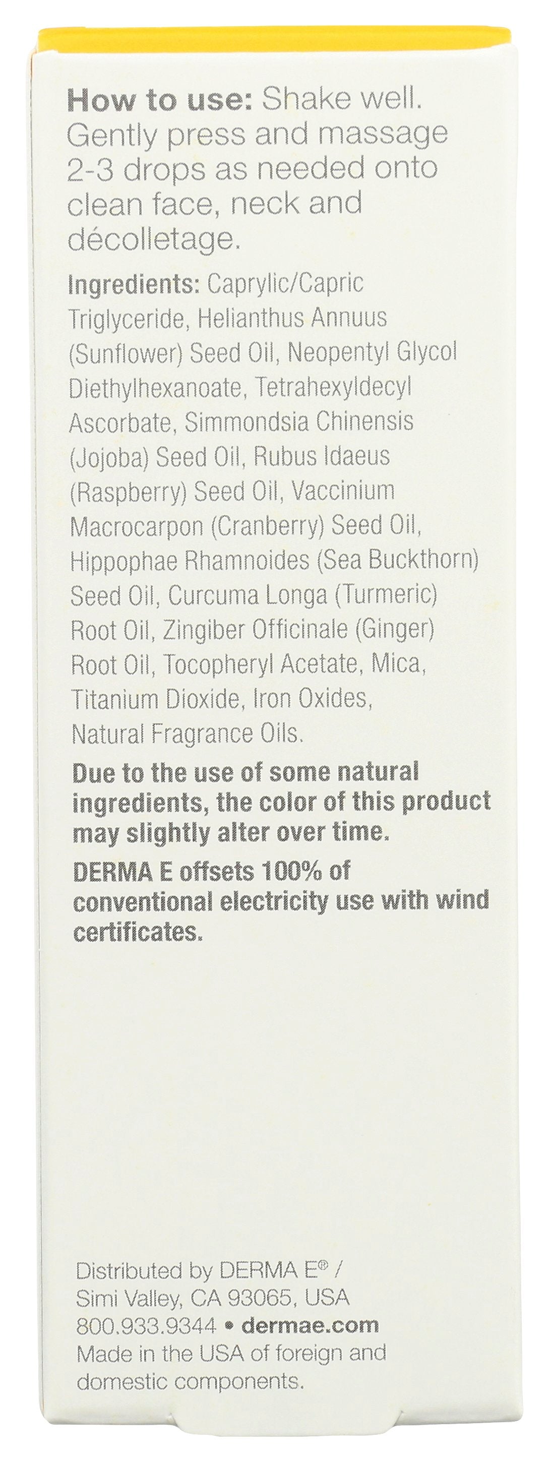 DERMA E OIL FACE VITAMIN C GLOW