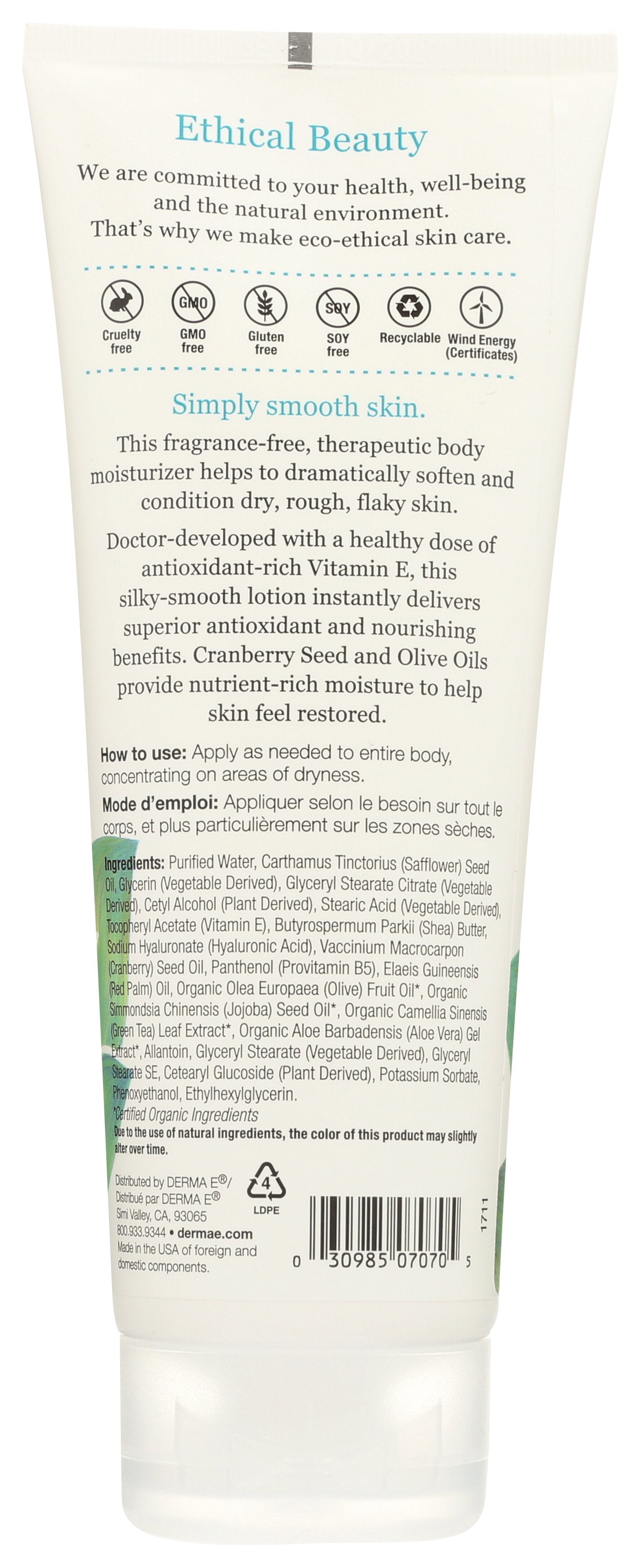 DERMA E LOTION BODY VIT E FRAGFRE