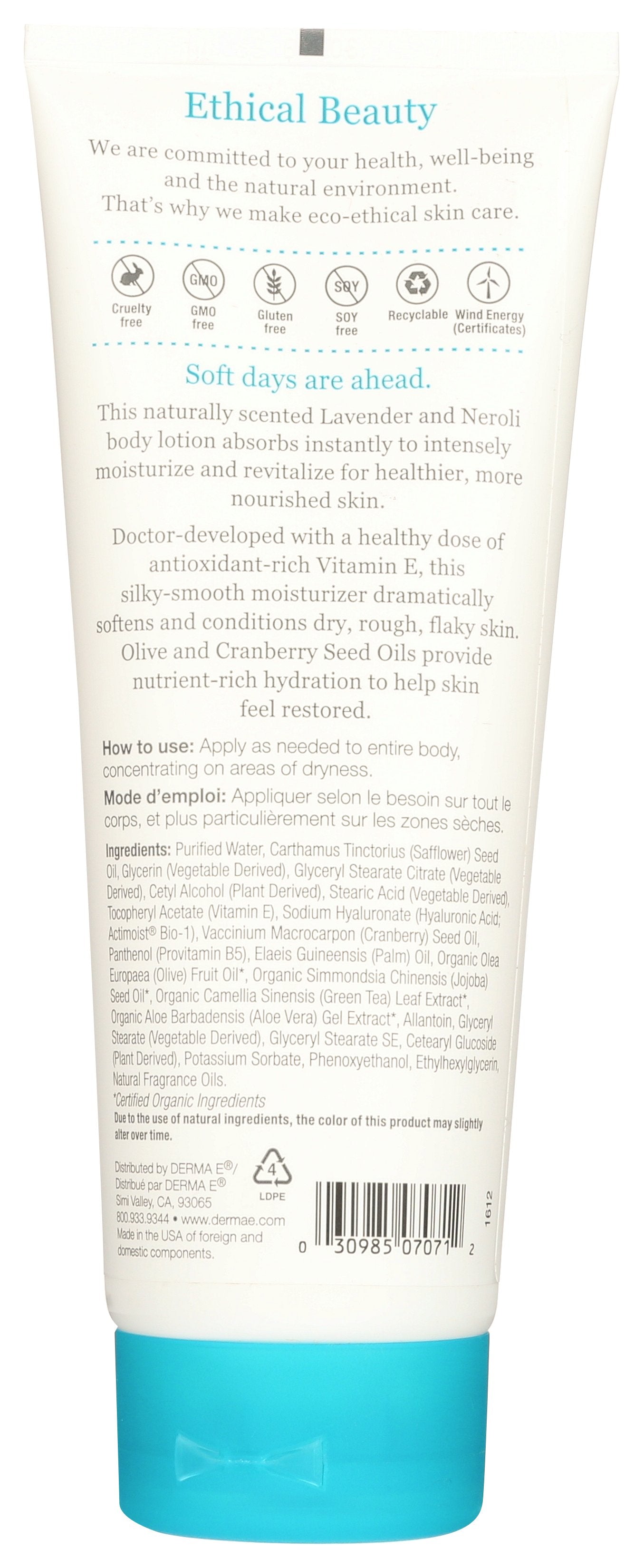 DERMA E LOTION BODY VIT E INTSVE
