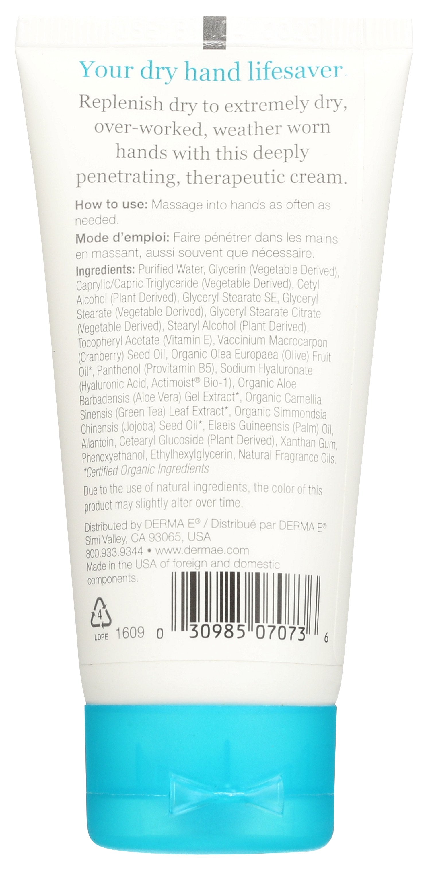 DERMA E HAND CREME VIT E INSTV TH