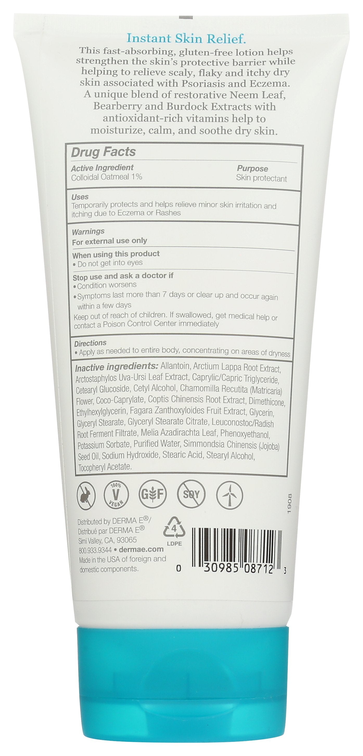 DERMA E LOTION ECZEMA RELIEF