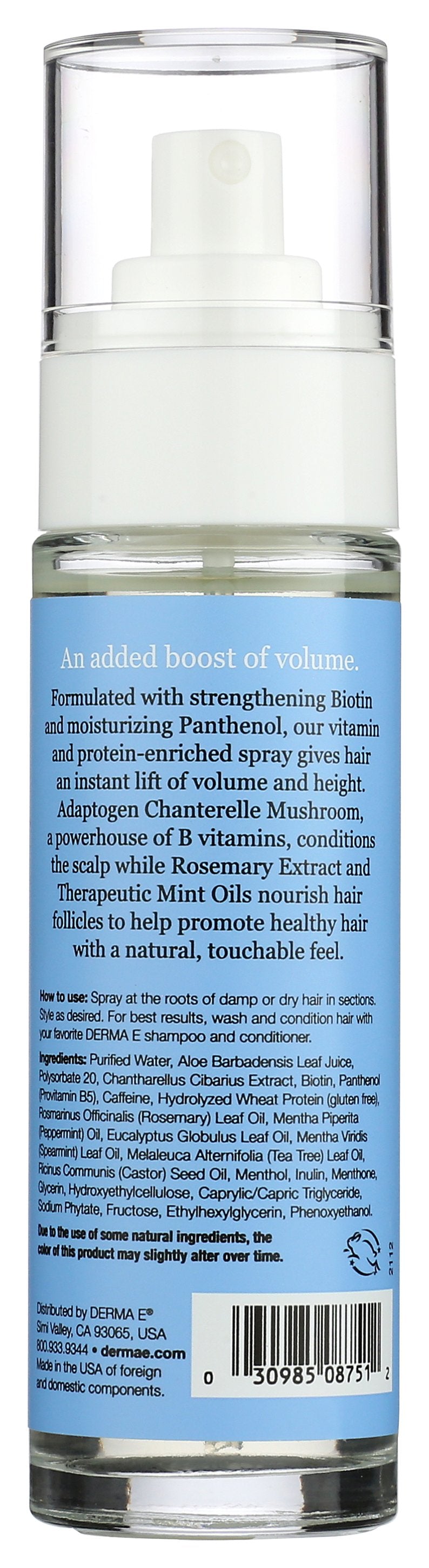 DERMA E SPRAY KERATIN THICKENING