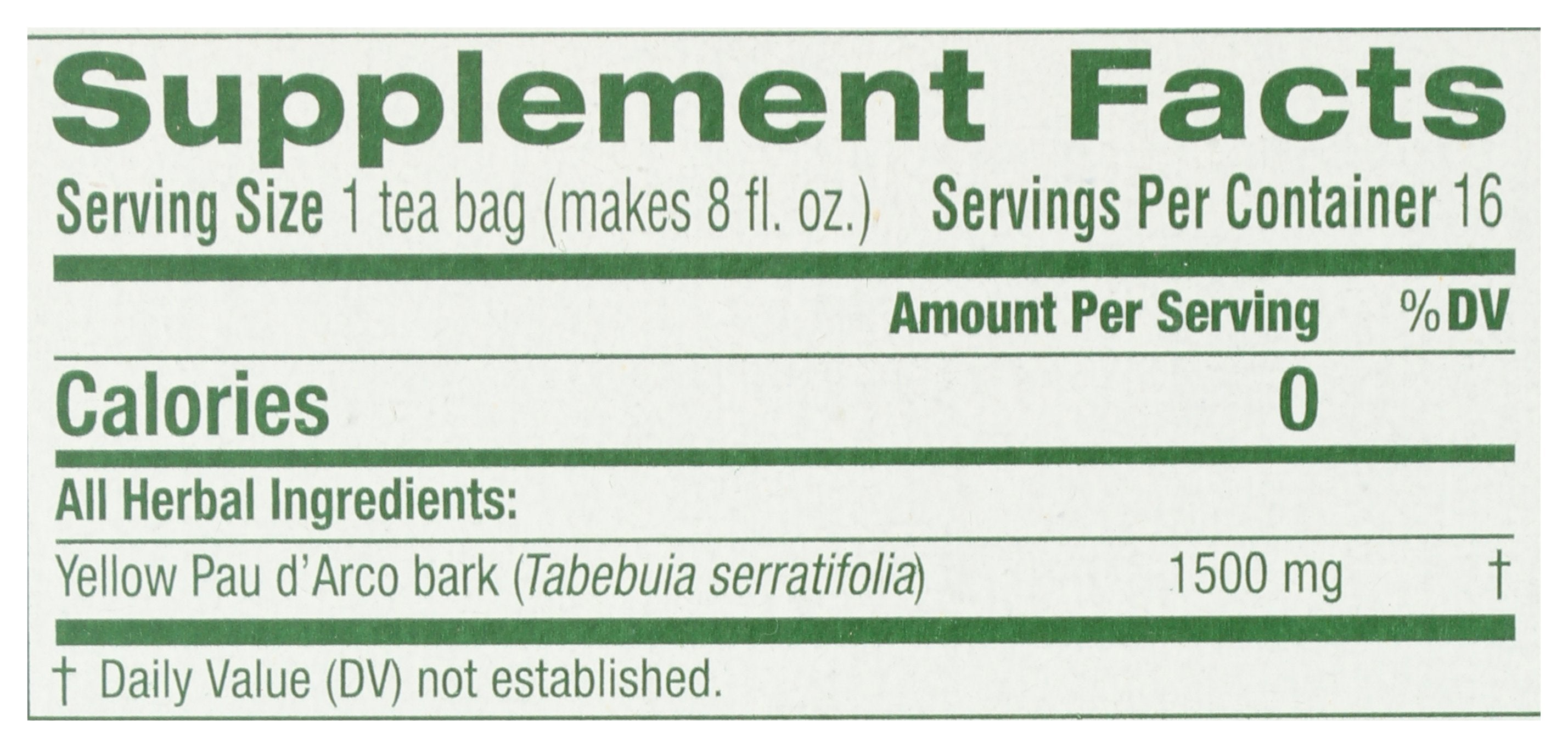 TRADITIONAL MEDICINALS TEA PAU D ARCO