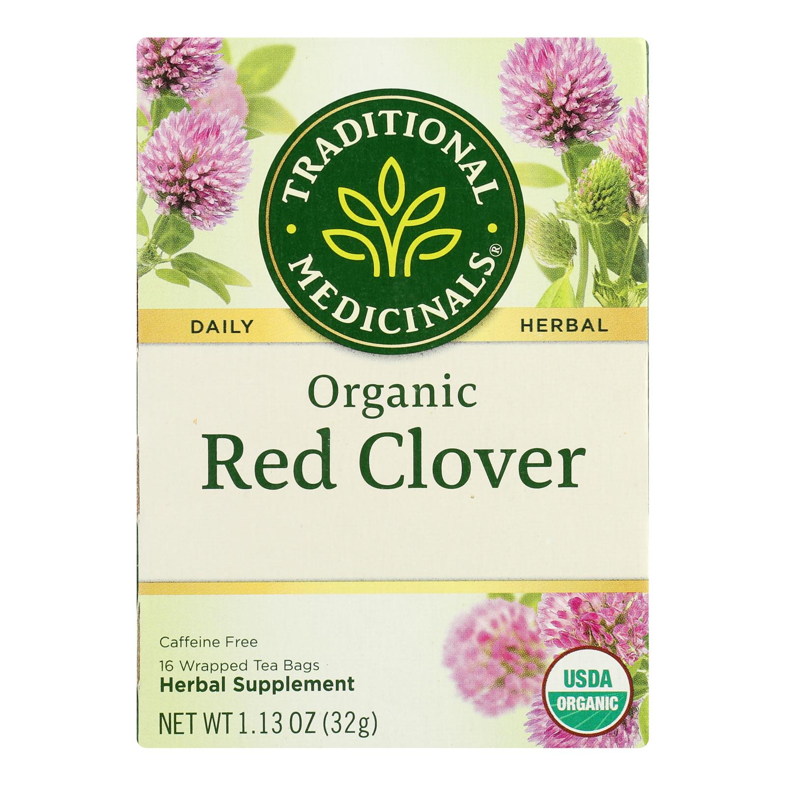 Traditional Medicinals - Herb Tea Red Clover - Case Of 6 - 16 Bag