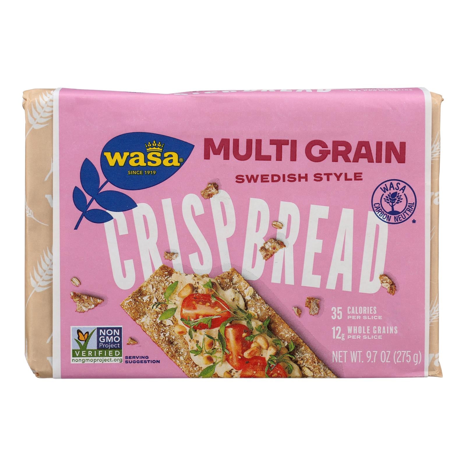 Wasa Crispbread Multigrain - Whole Grain - Case Of 12 - 9.7 Oz.