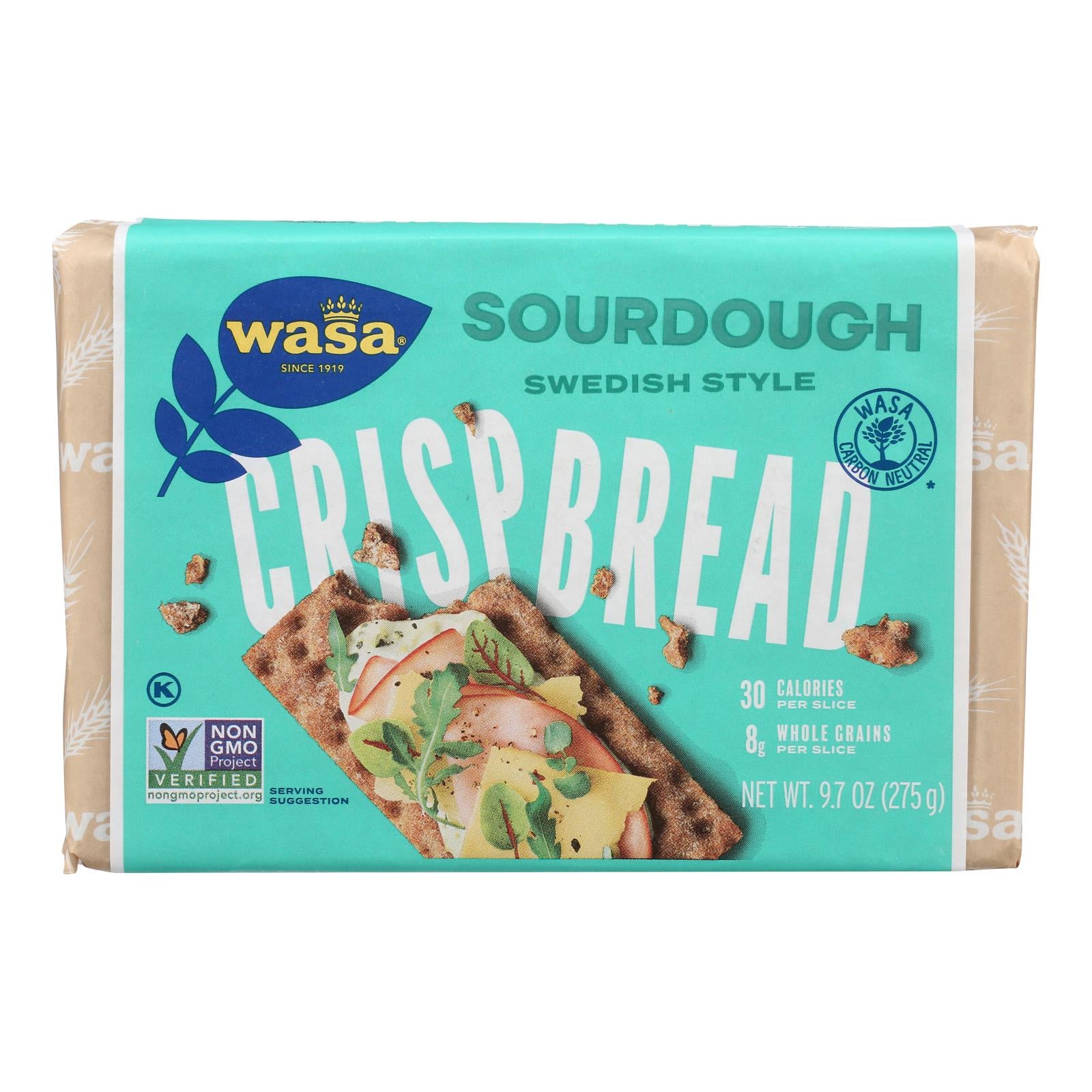 Wasa Crispbread Rye Crispbread - Sourdough - Case Of 12 - 9.7 Oz.
