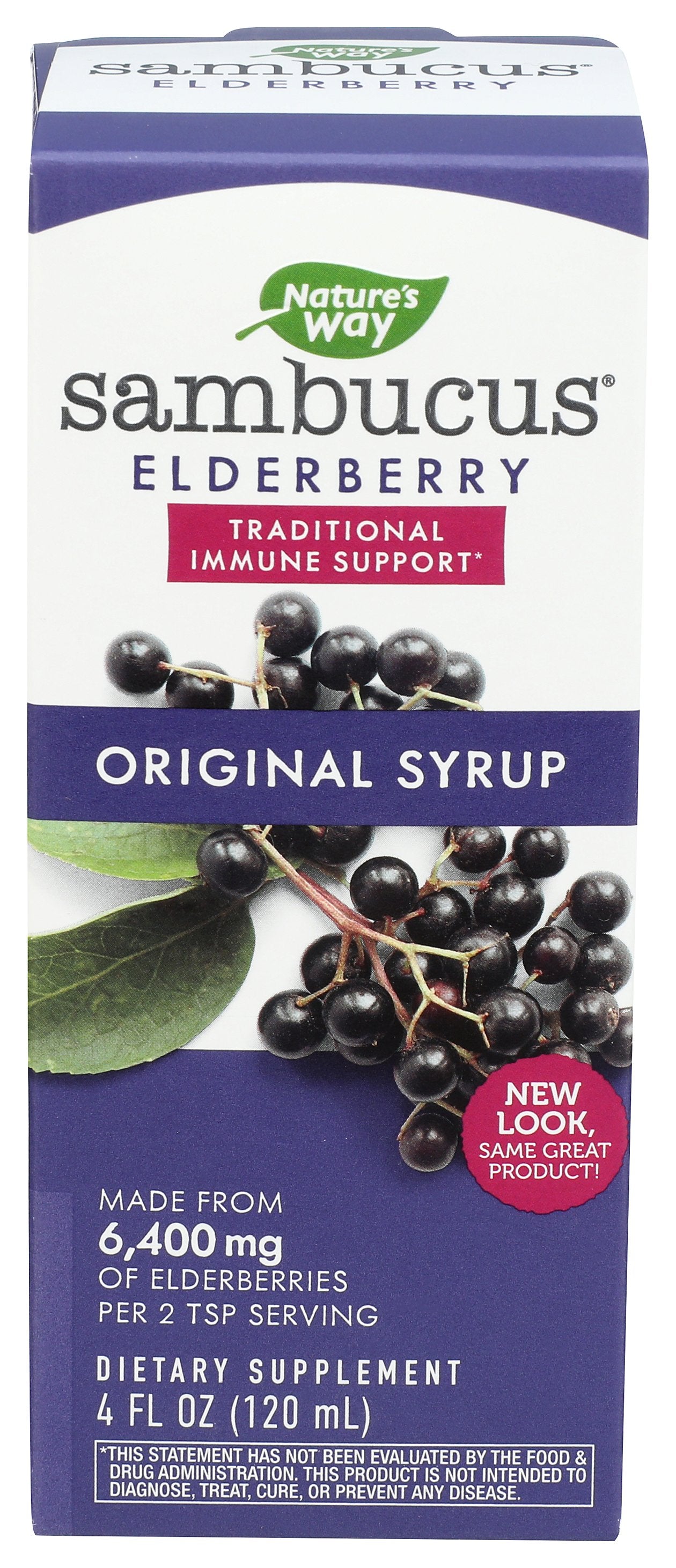 NATURES WAY SAMBUCUS SYRUP 4OZ - Case of 6