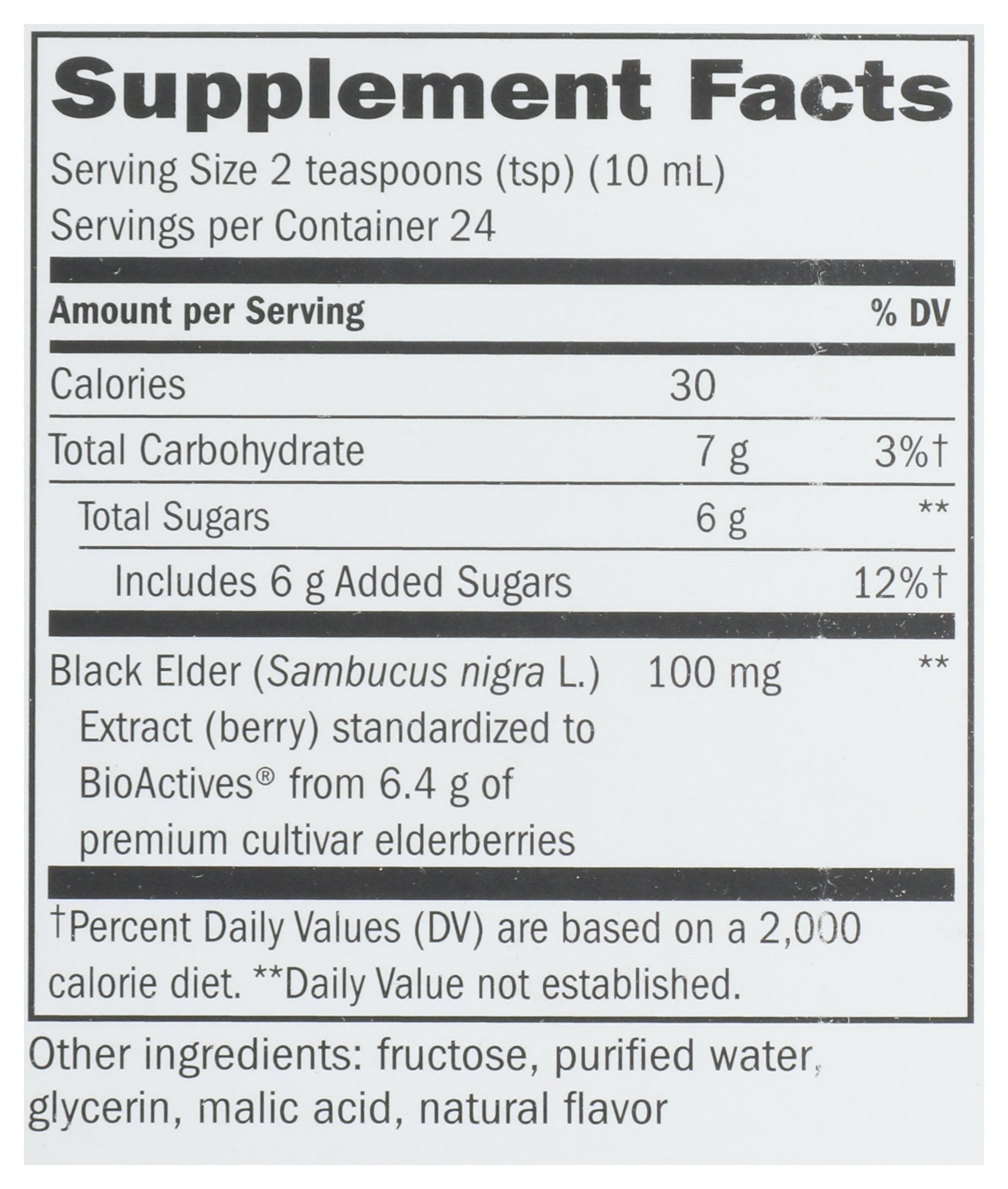 NATURES WAY SAMBUCUS SYRUP 8OZ - Case of 6