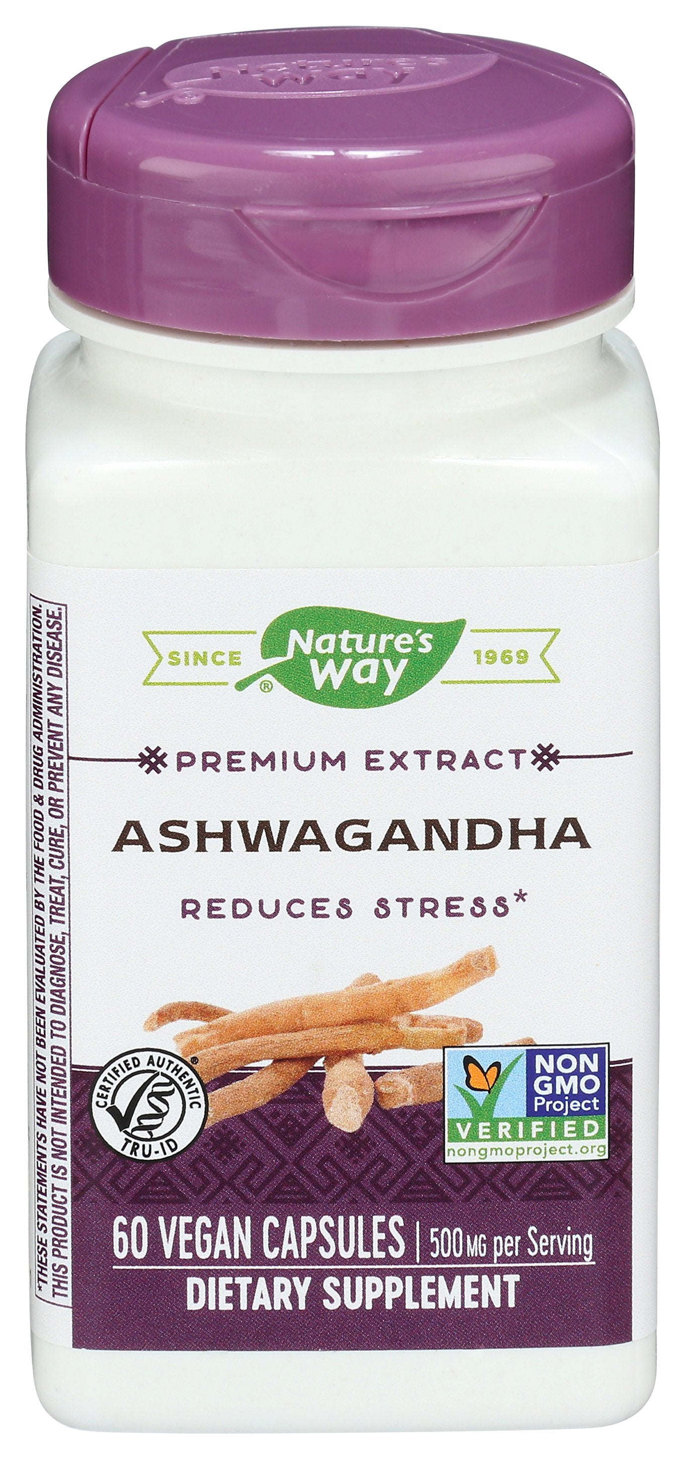 NATURES WAY ASHWAGANDHA STD 60VEGCP - Case of 3