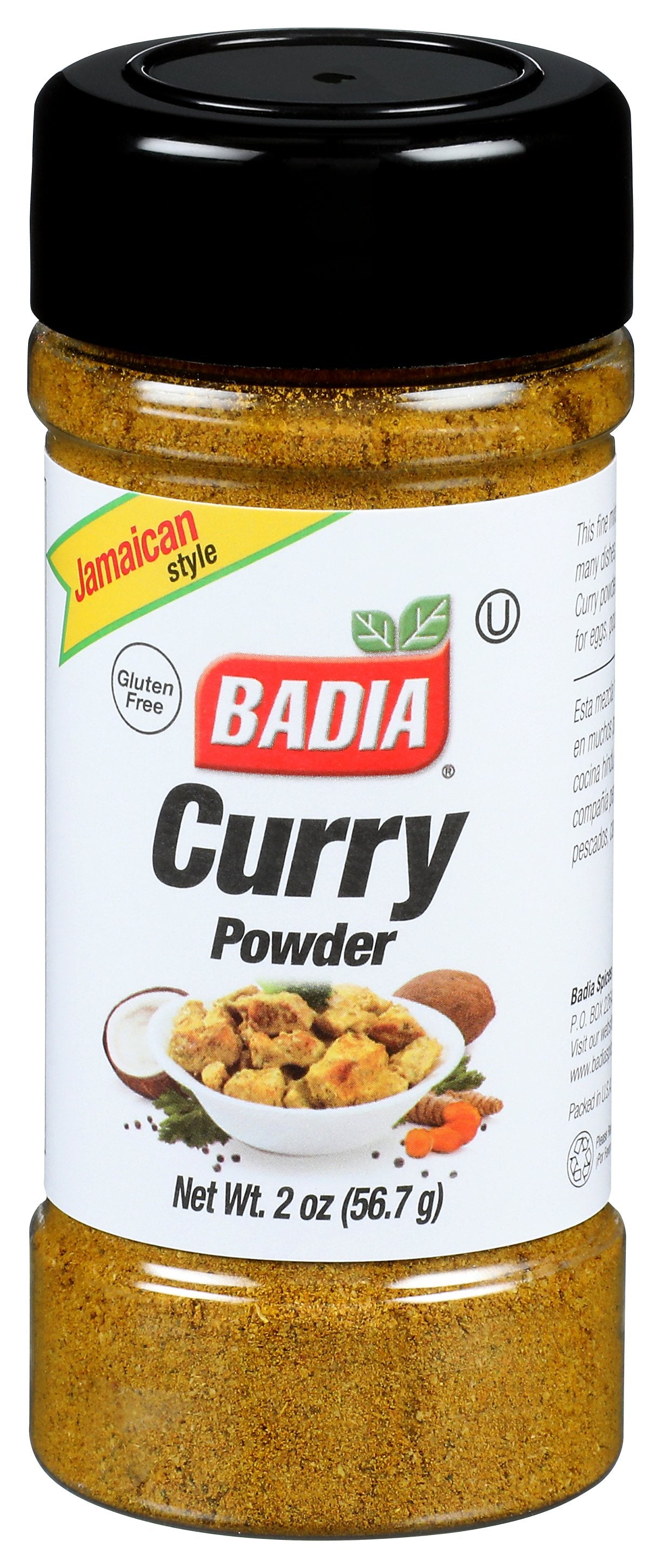 BADIA CURRY POWDER - Case of 8 [BADIA - SEASONING - CURRY POWDER - JAMAICAN STYLE - 2 OUNCE - 2 OZ]