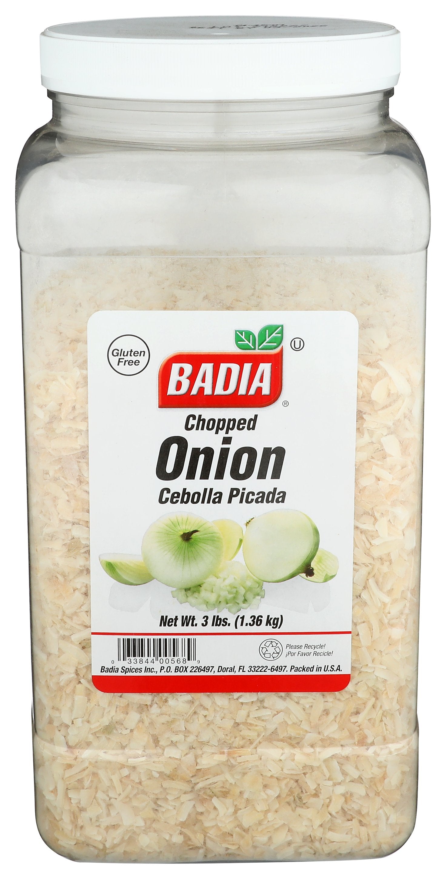 BADIA ONION FLAKES CHOPPED - Case of 4