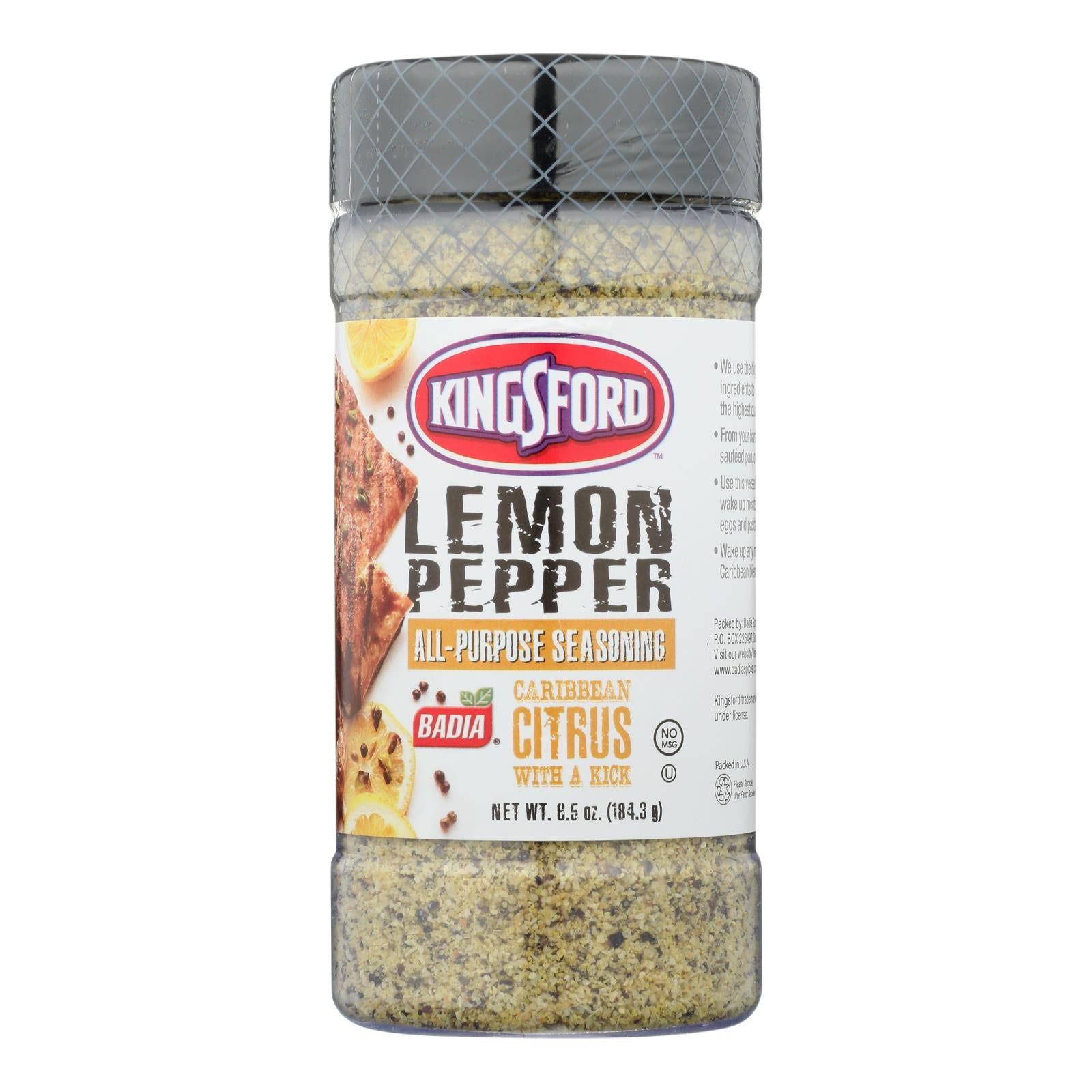 Badia Spices - Seasoning Lemon Pepper - Case Of 6 - 6.5 Oz