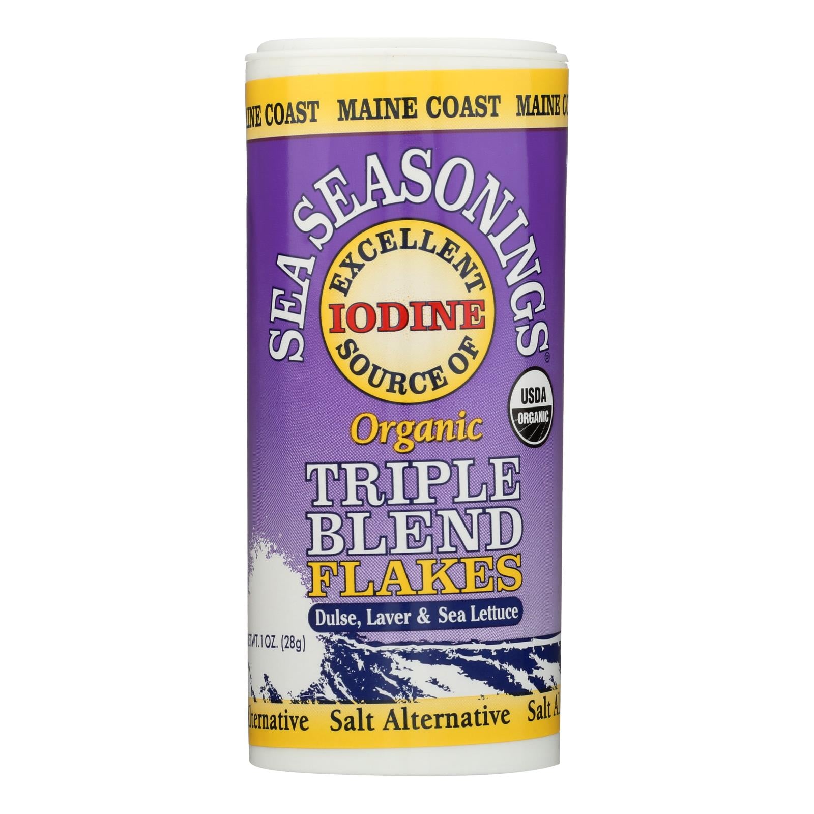 Maine Coast Sea Seasonings - Triple Blend Flakes - 1 oz Shaker