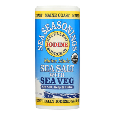 Maine Coast Organic Sea Seasonings - Sea Salt With Sea Veg - 1.5 Oz Shaker