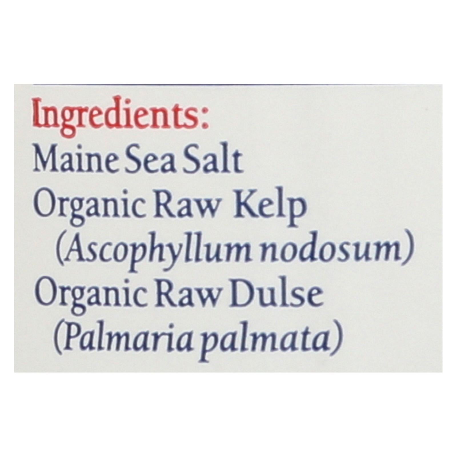 Maine Coast Organic Sea Seasonings - Sea Salt With Sea Veg - 1.5 Oz Shaker