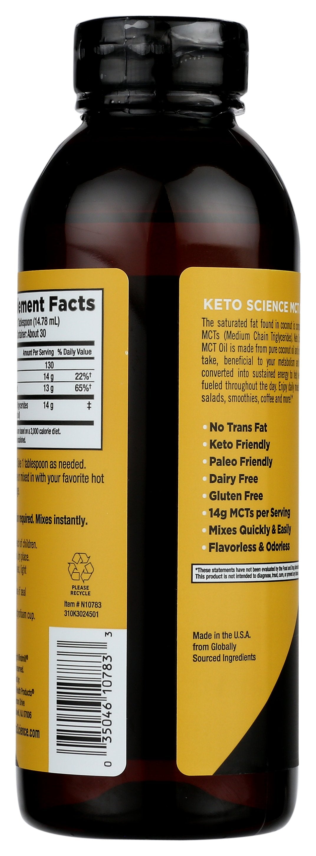 KETO SCIENCE MCT OIL LIQUID