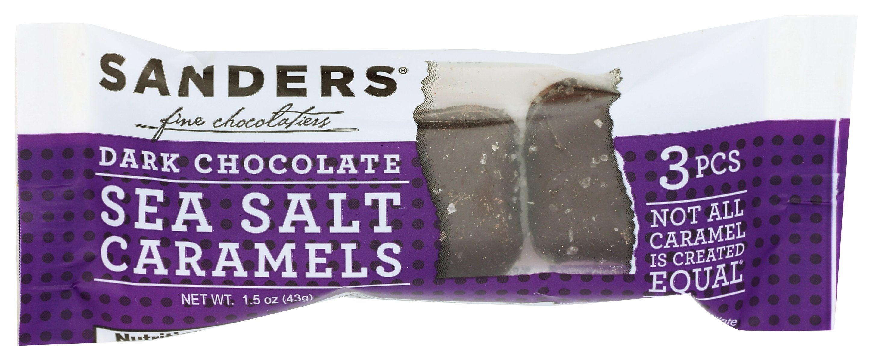 SANDERS CARAMEL DRK CHOC SEA SALT - Case of 8