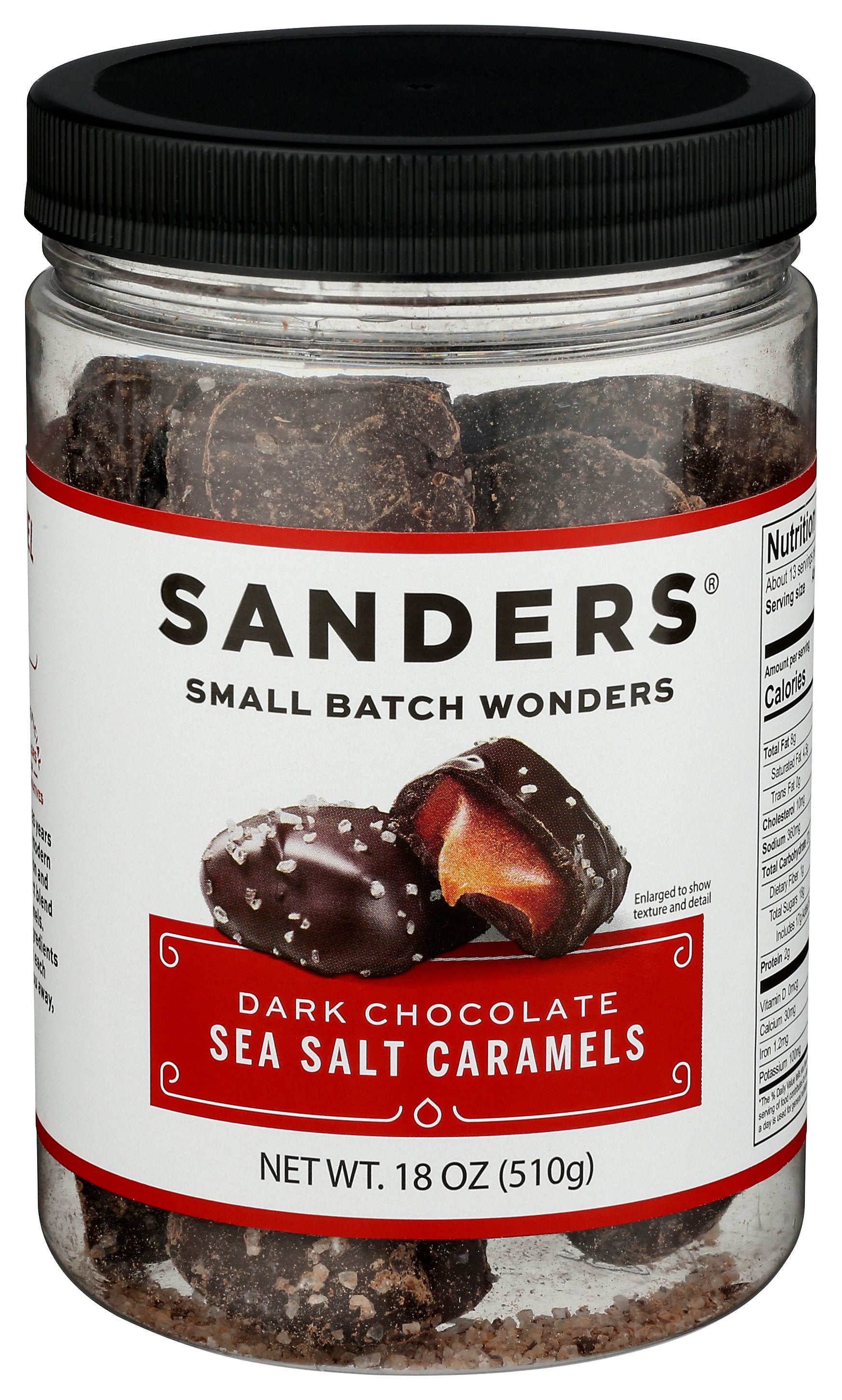 SANDERS CHOCOLATE DRK SEASLT CRM - Case of 6