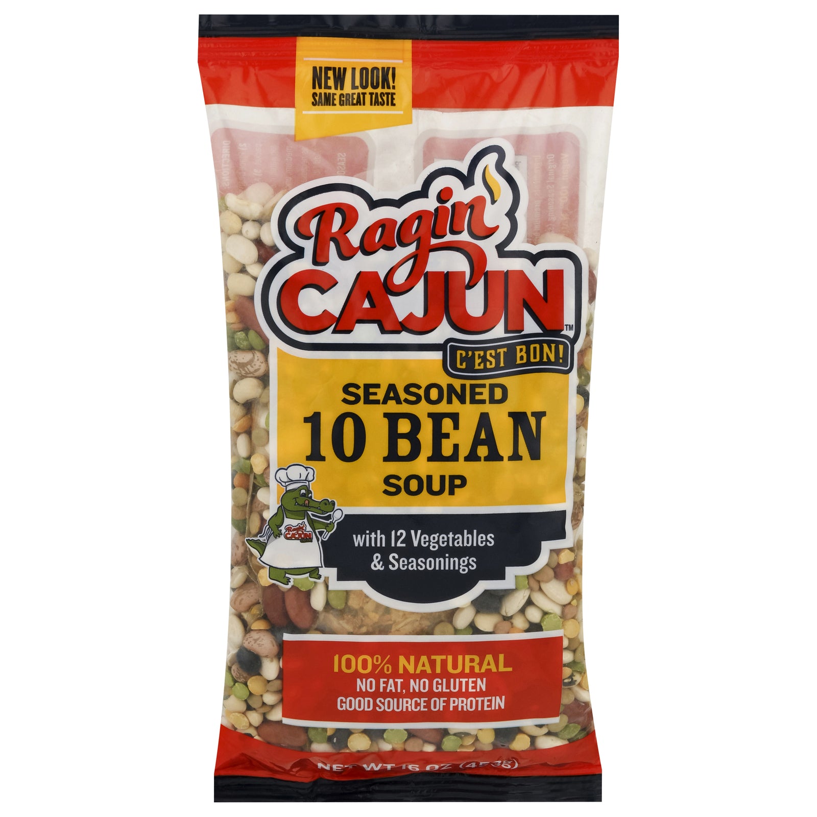 Ragin' Cajun - Soup Mix Ten Bean Seasn - Case of 12-16 OZ