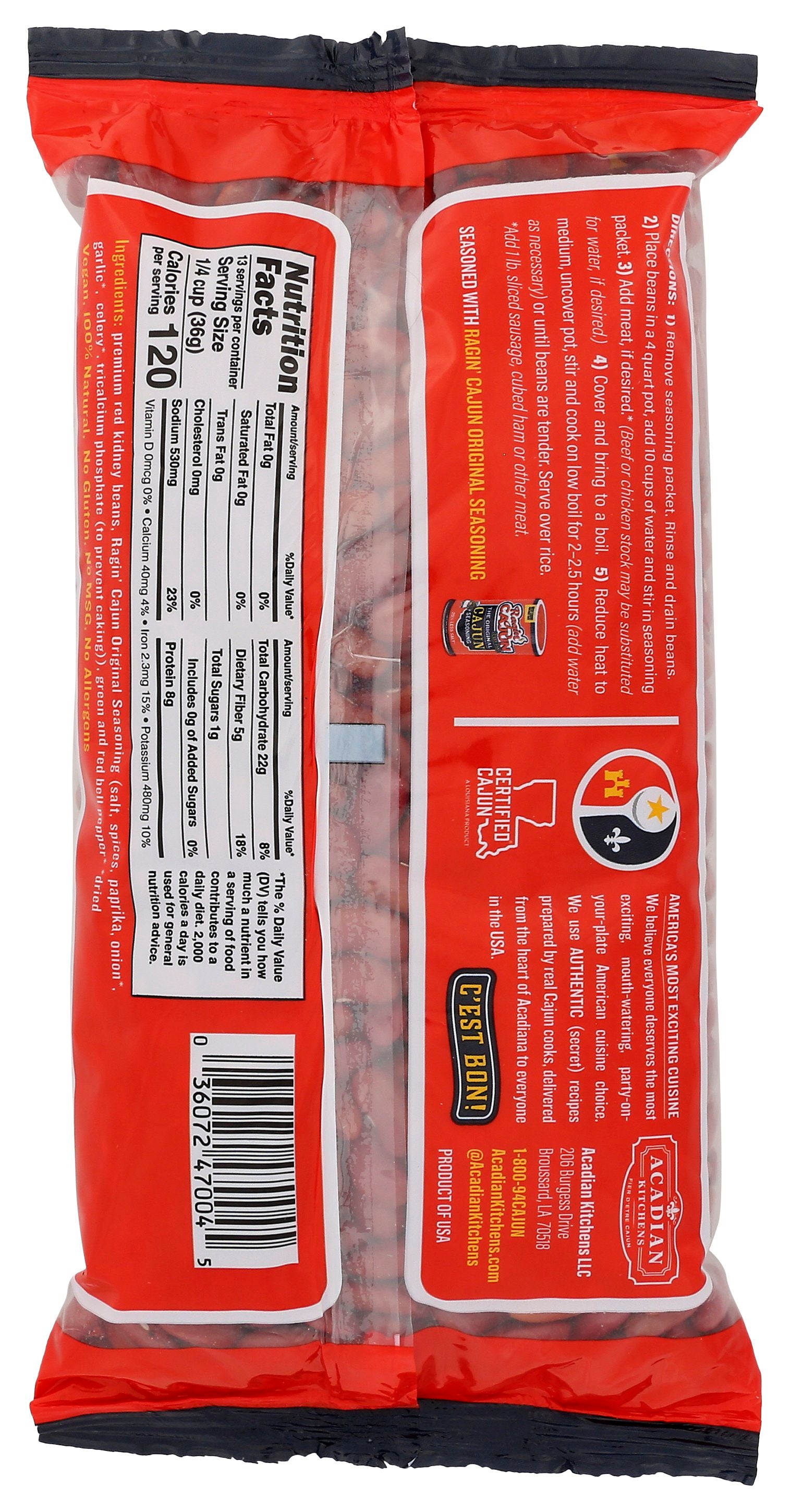 RAGIN CAJUN MIX RED BN SSNNG & VEG - Case of 12