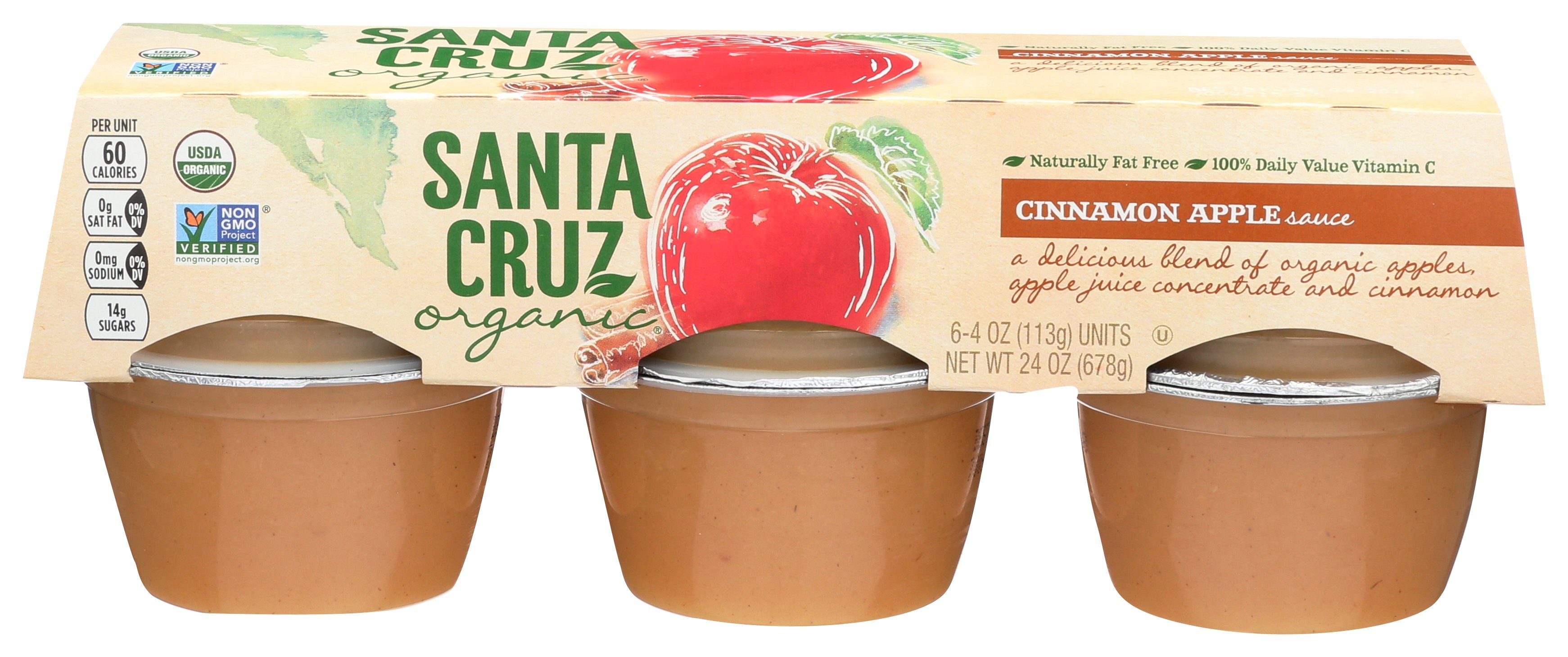 SANTA CRUZ APPLESAUCE 6PK CNNMN