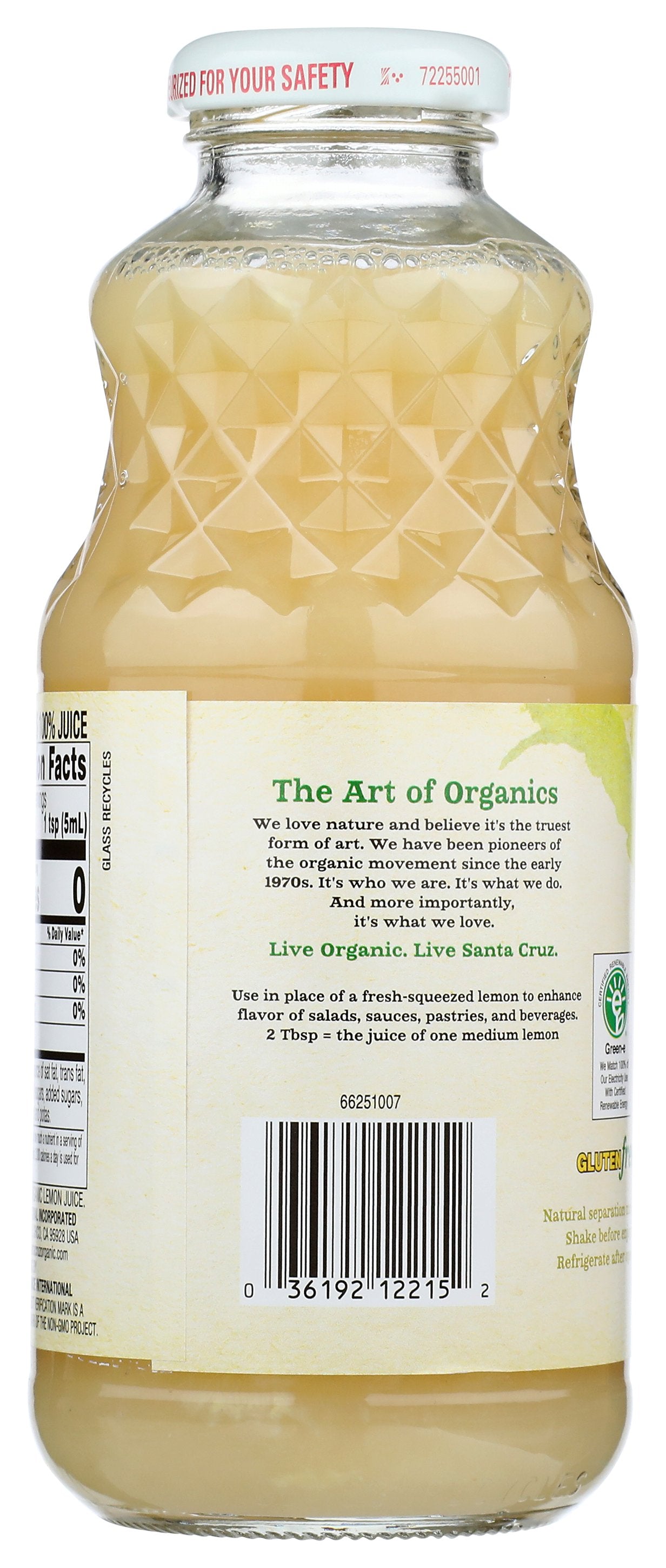 SANTA CRUZ JUICE LEMON 100% - Case of 8