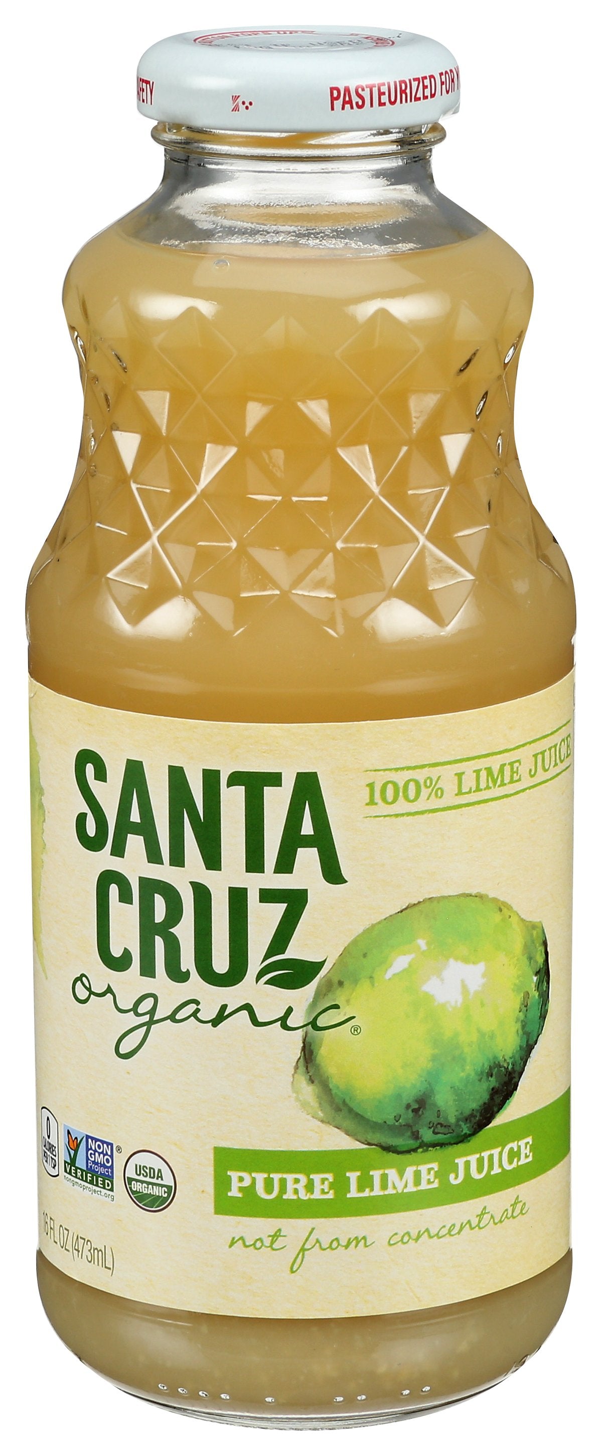 SANTA CRUZ JUICE LIME 100% - Case of 8