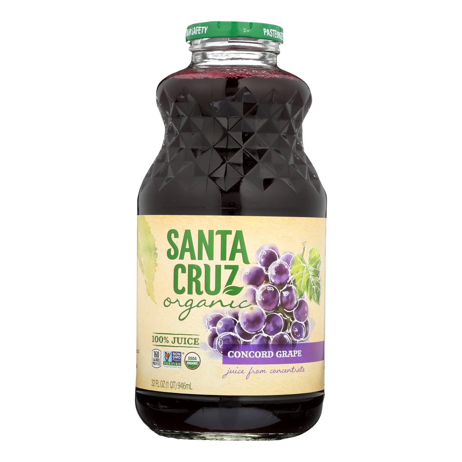 Santa Cruz Organic Concord Grape Juice  - Case of 6 - 32 FZ