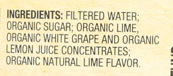 SANTA CRUZ JUICE LIMEADE ORG - Case of 12
