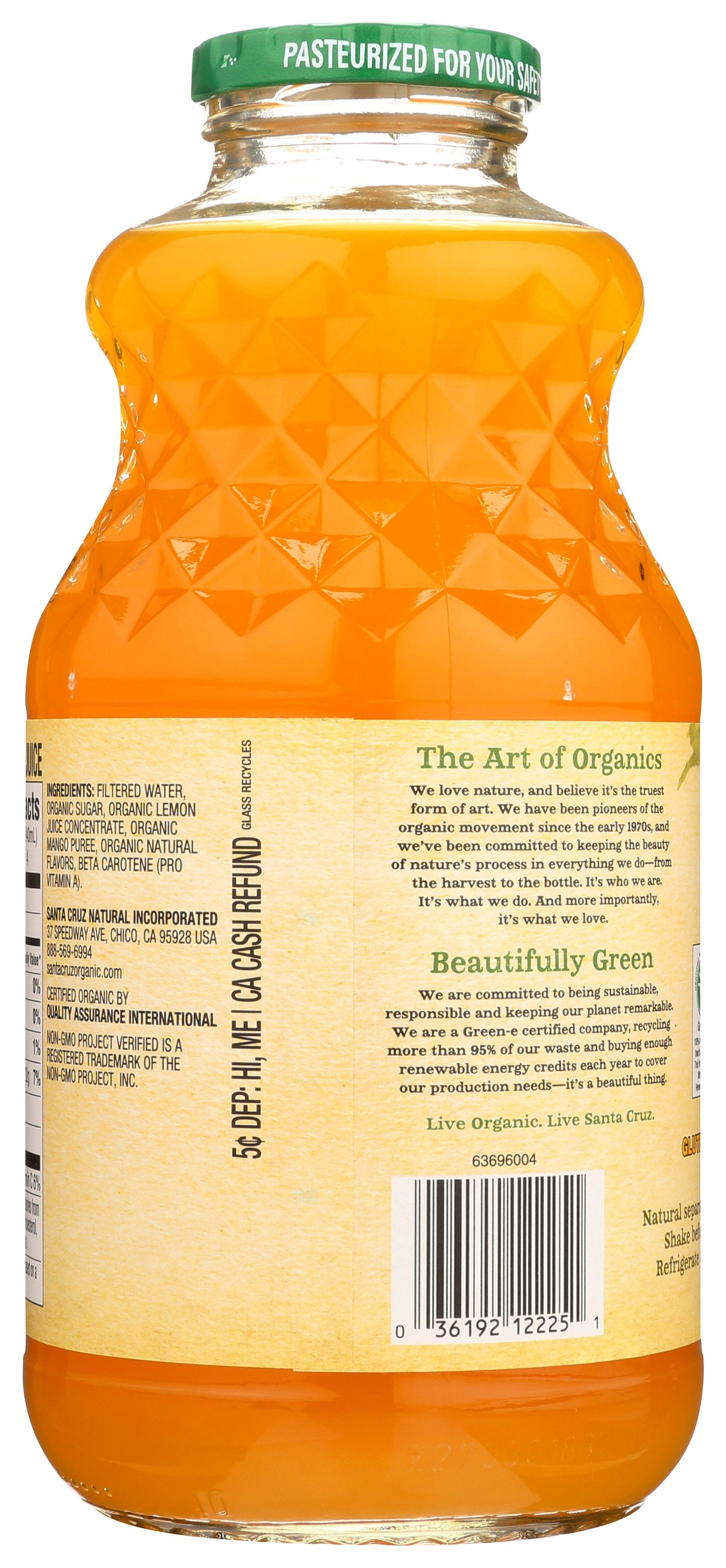 SANTA CRUZ JUICE MANGO LEMONADE - Case of 6