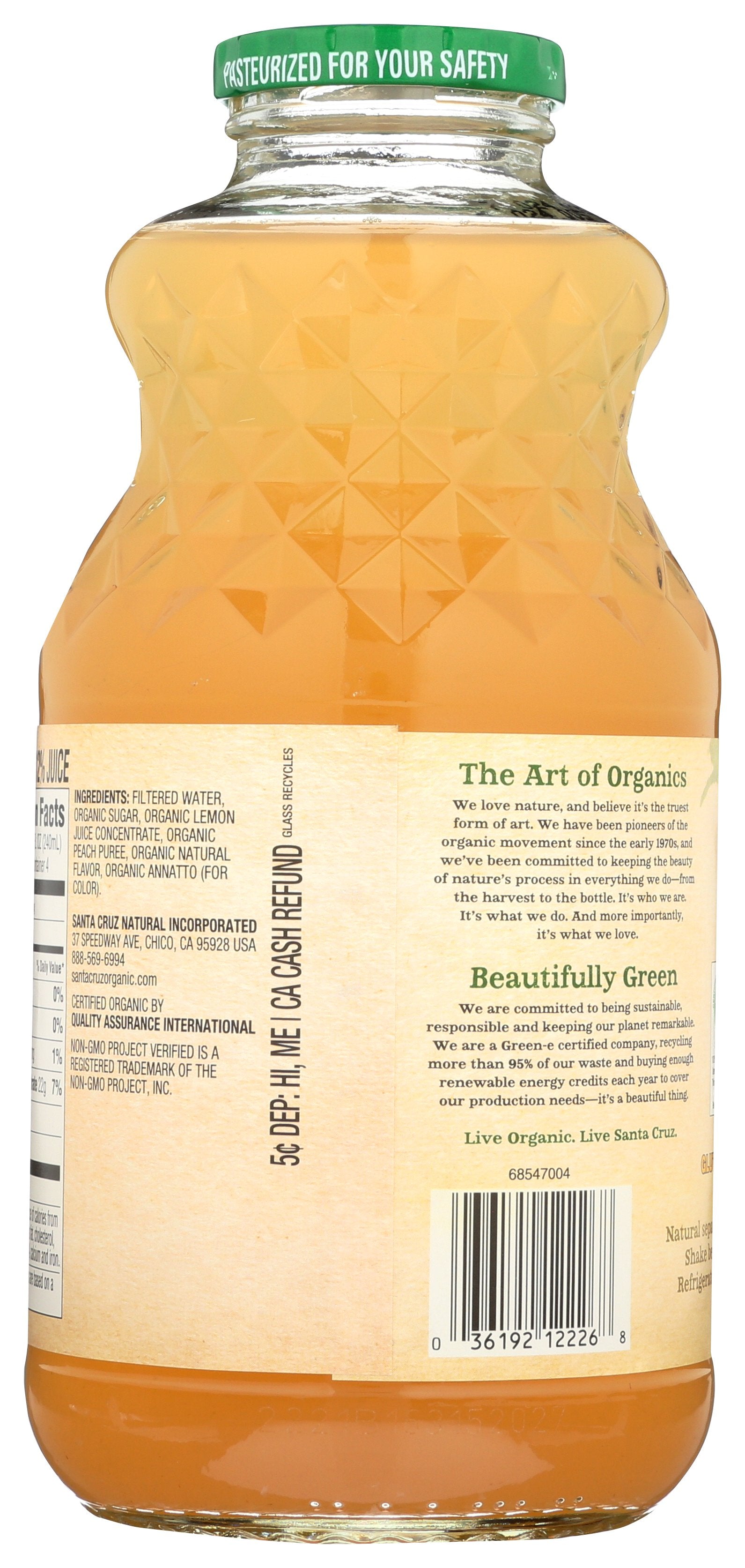 SANTA CRUZ JUICE LEMONADE PEACH