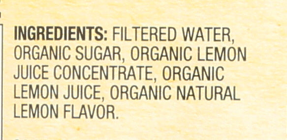 SANTA CRUZ JUICE LEMONADE ORG - Case of 12